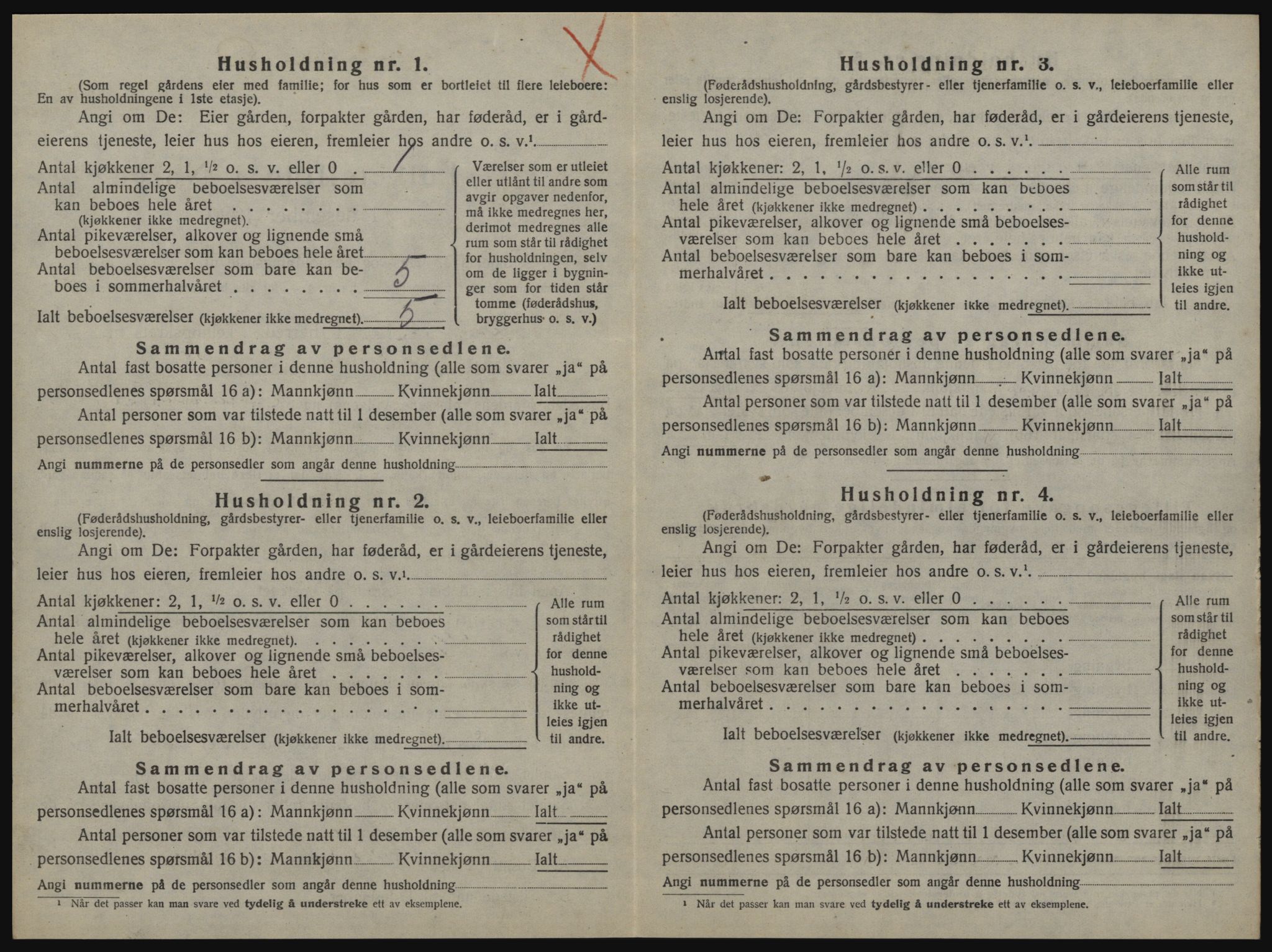 SAT, 1920 census for Malvik, 1920, p. 55