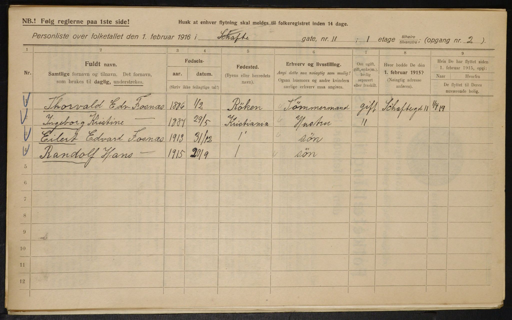 OBA, Municipal Census 1916 for Kristiania, 1916, p. 91589