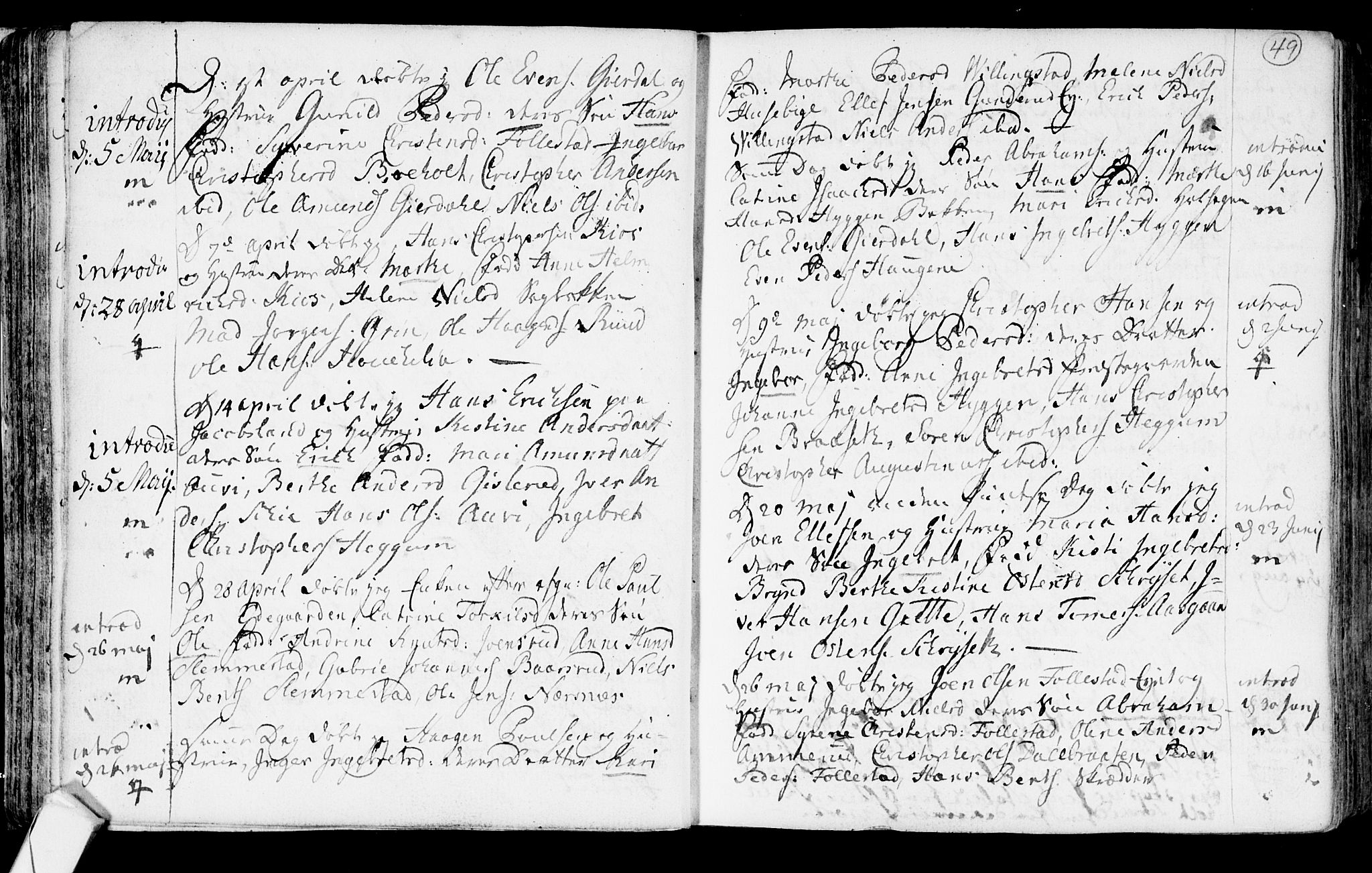 Røyken kirkebøker, AV/SAKO-A-241/F/Fa/L0003: Parish register (official) no. 3, 1782-1813, p. 49