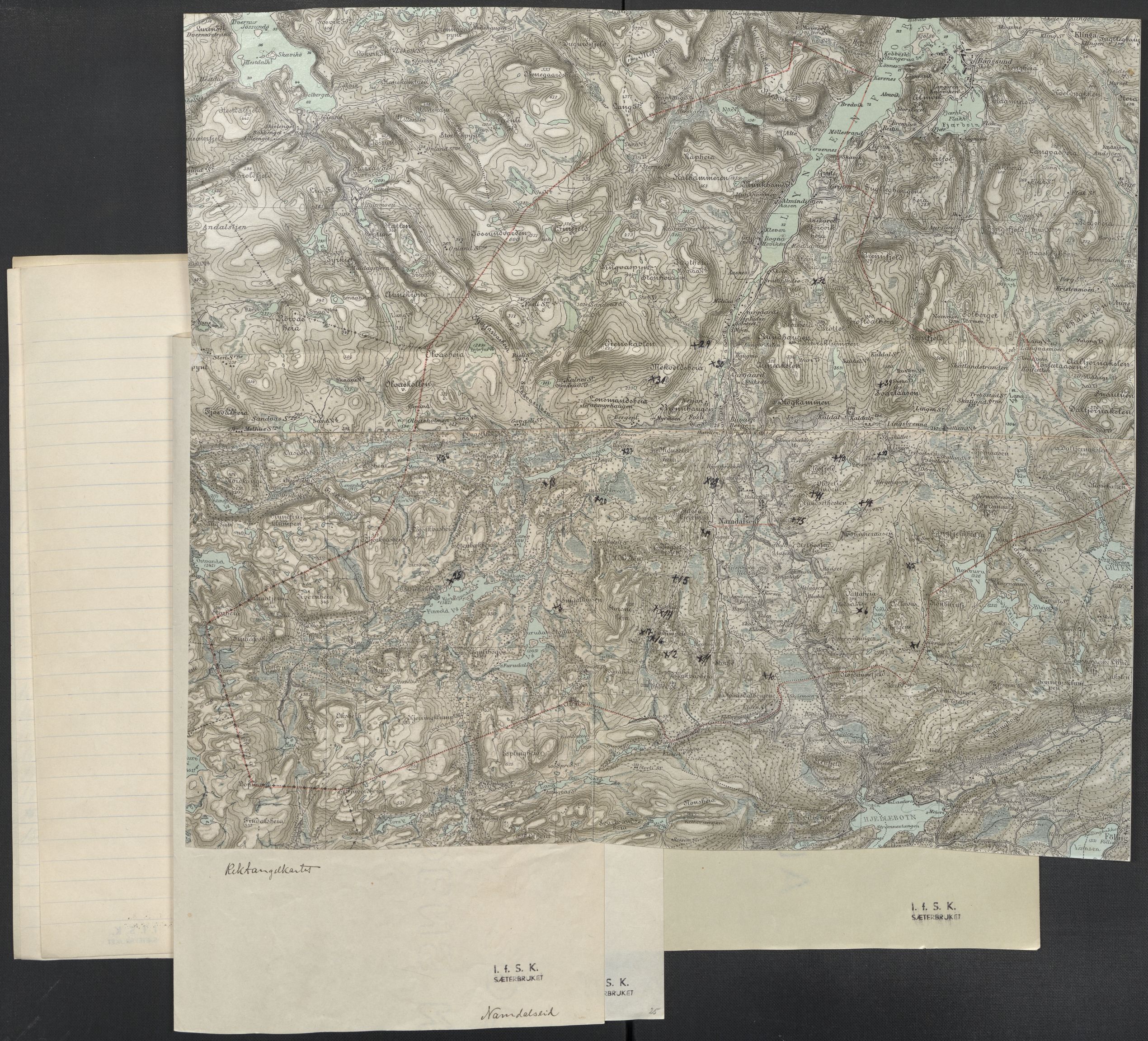 Instituttet for sammenlignende kulturforskning, AV/RA-PA-0424/F/Fc/L0015/0003: Eske B15: / Nord-Trøndelag (perm XLIV-XLV), 1933-1939