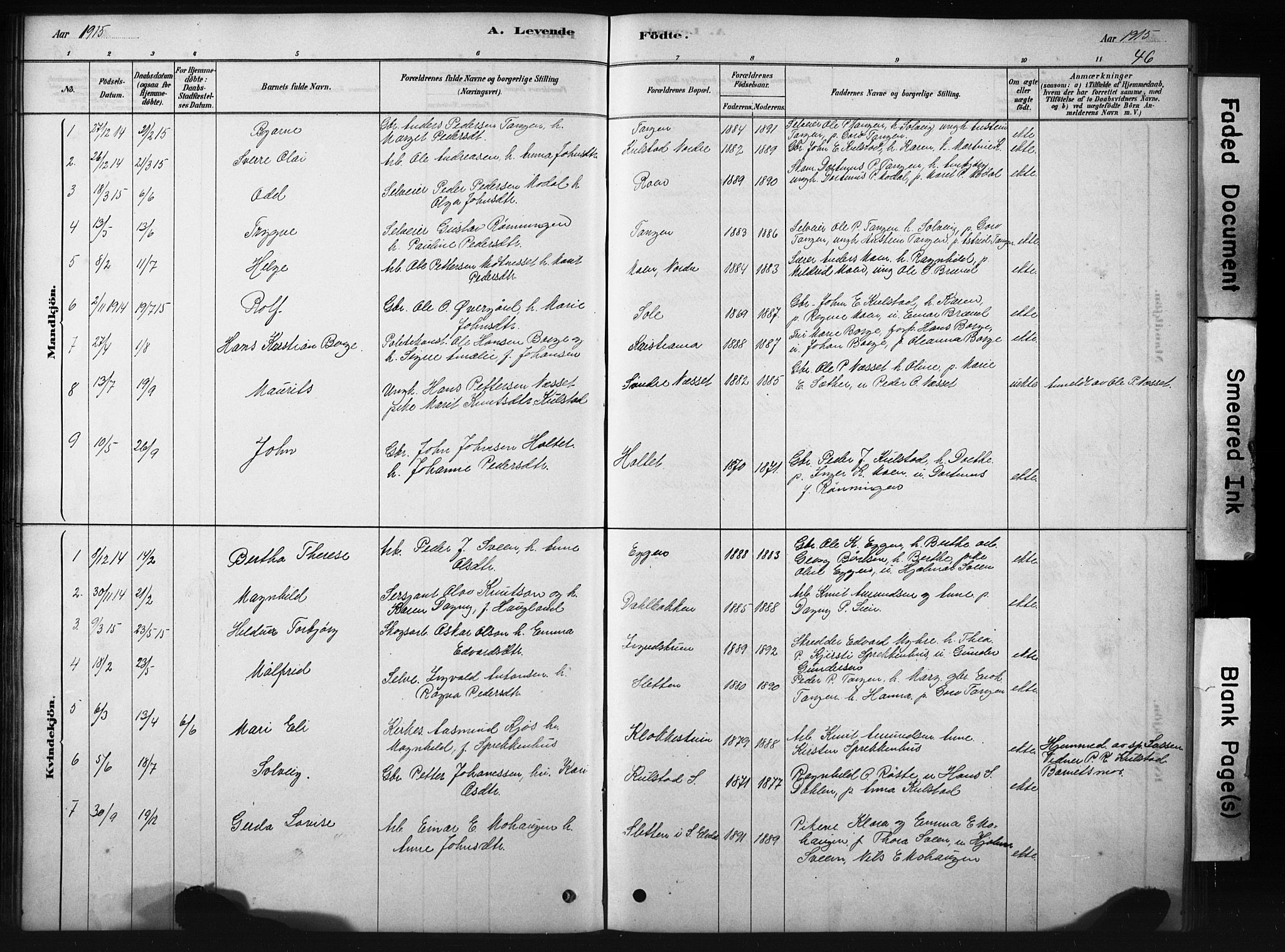 Sollia prestekontor, AV/SAH-PREST-050/H/Ha/Hab/L0002: Parish register (copy) no. 2, 1880-1933, p. 46