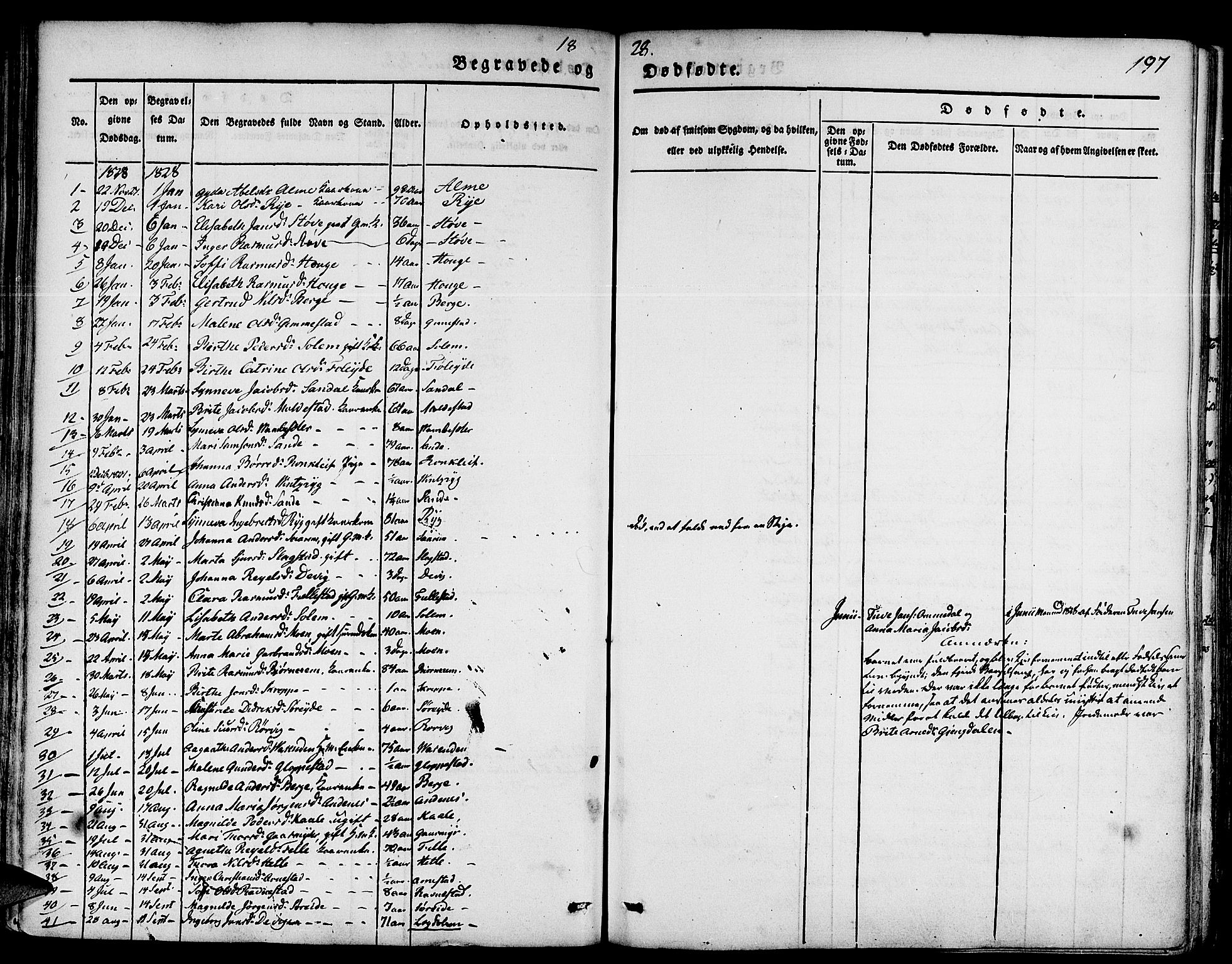 Gloppen sokneprestembete, SAB/A-80101/H/Haa/Haaa/L0007: Parish register (official) no. A 7, 1827-1837, p. 197