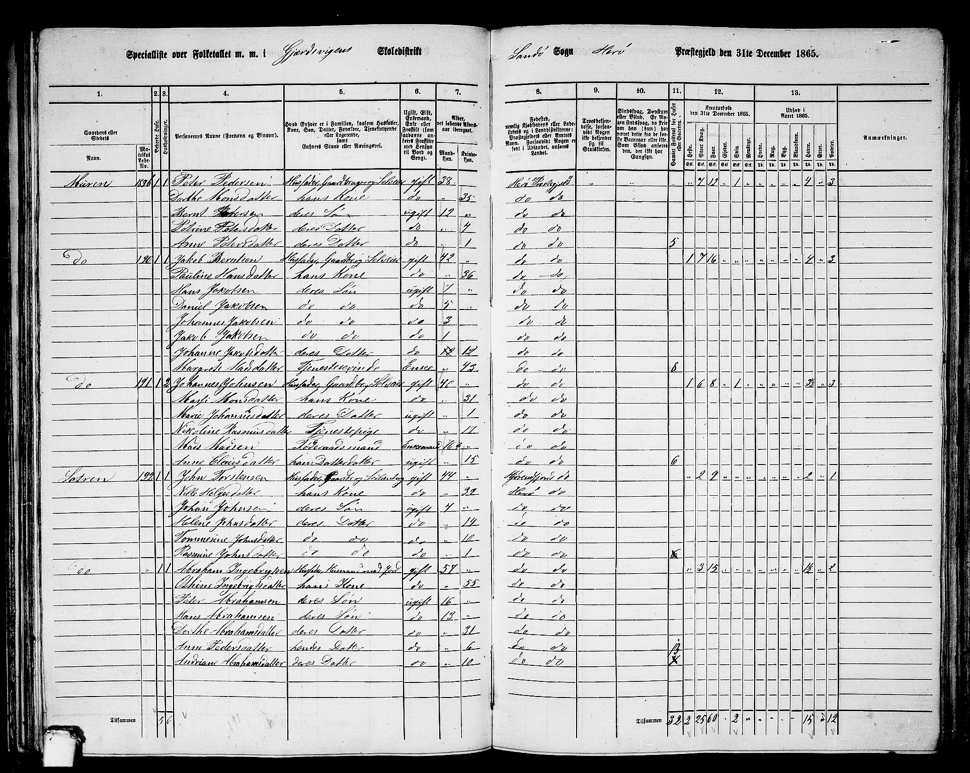 RA, 1865 census for Herøy, 1865, p. 96