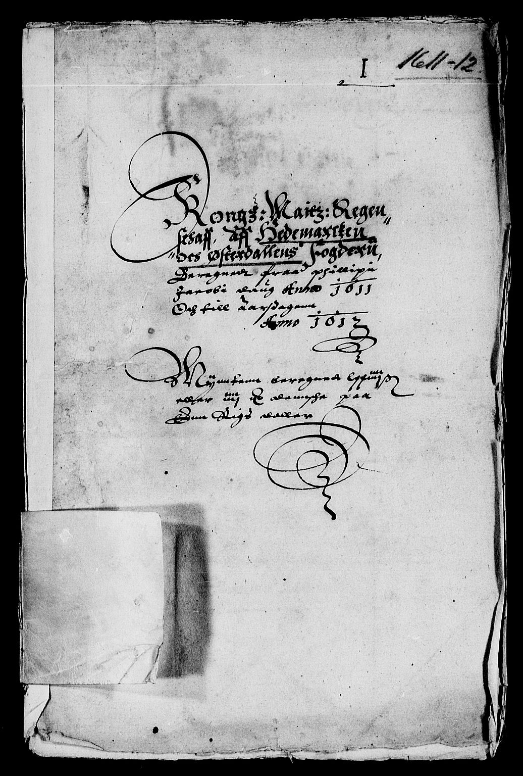 Rentekammeret inntil 1814, Reviderte regnskaper, Lensregnskaper, AV/RA-EA-5023/R/Rb/Rba/L0027: Akershus len, 1611-1612