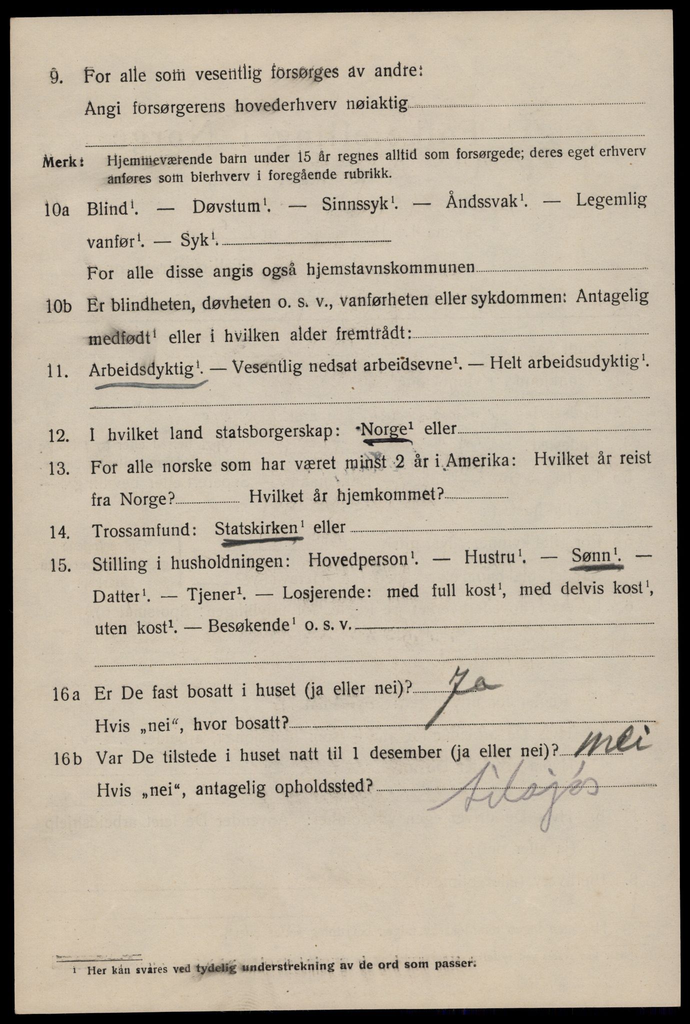 SAST, 1920 census for Stavanger, 1920, p. 67181