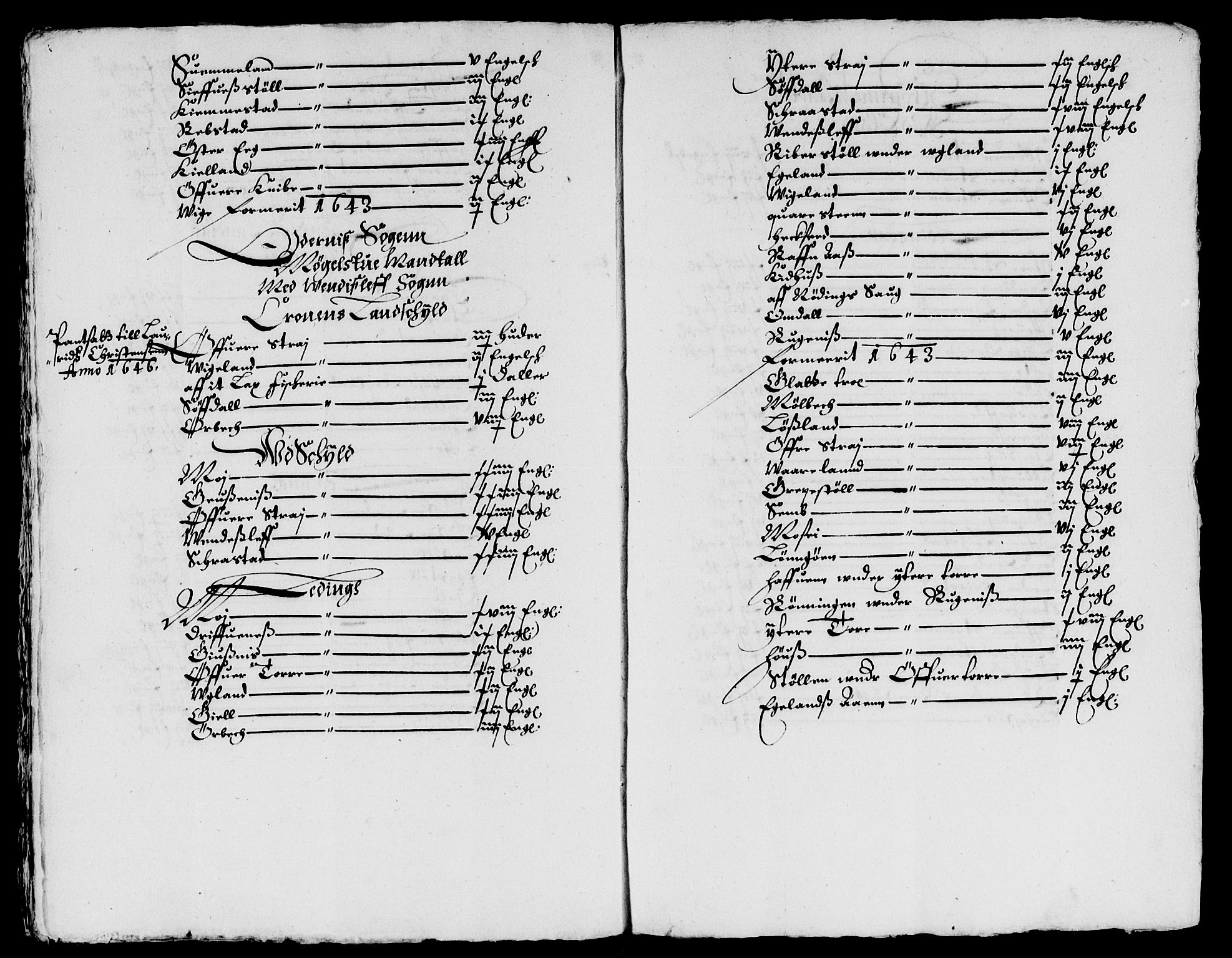 Rentekammeret inntil 1814, Reviderte regnskaper, Lensregnskaper, RA/EA-5023/R/Rb/Rbq/L0041: Nedenes len. Mandals len. Råbyggelag., 1651-1653