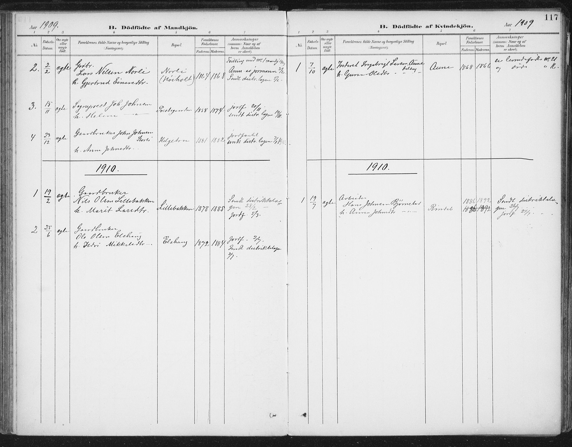 Ministerialprotokoller, klokkerbøker og fødselsregistre - Møre og Romsdal, SAT/A-1454/598/L1072: Parish register (official) no. 598A06, 1896-1910, p. 117
