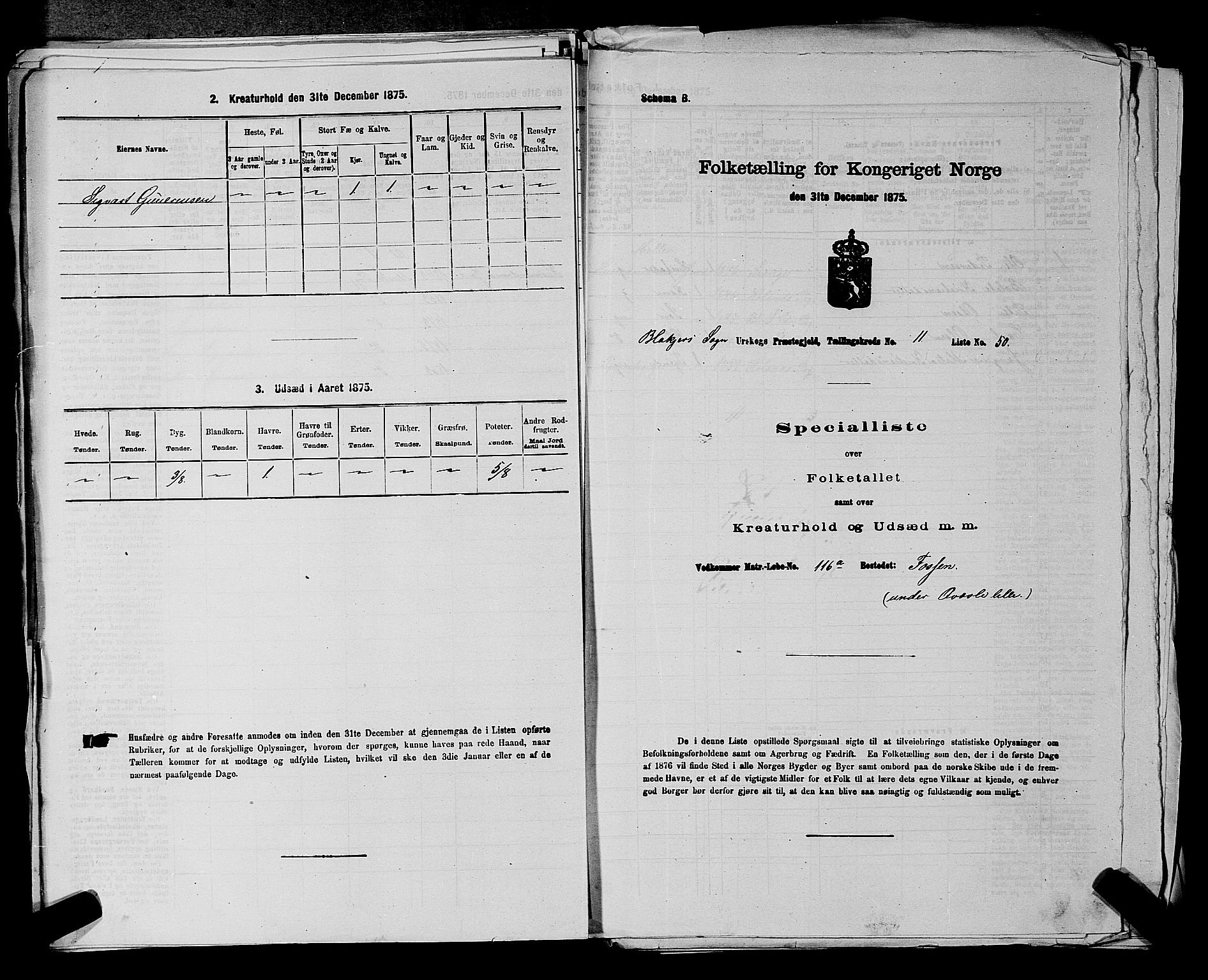 RA, 1875 census for 0224P Aurskog, 1875, p. 1159