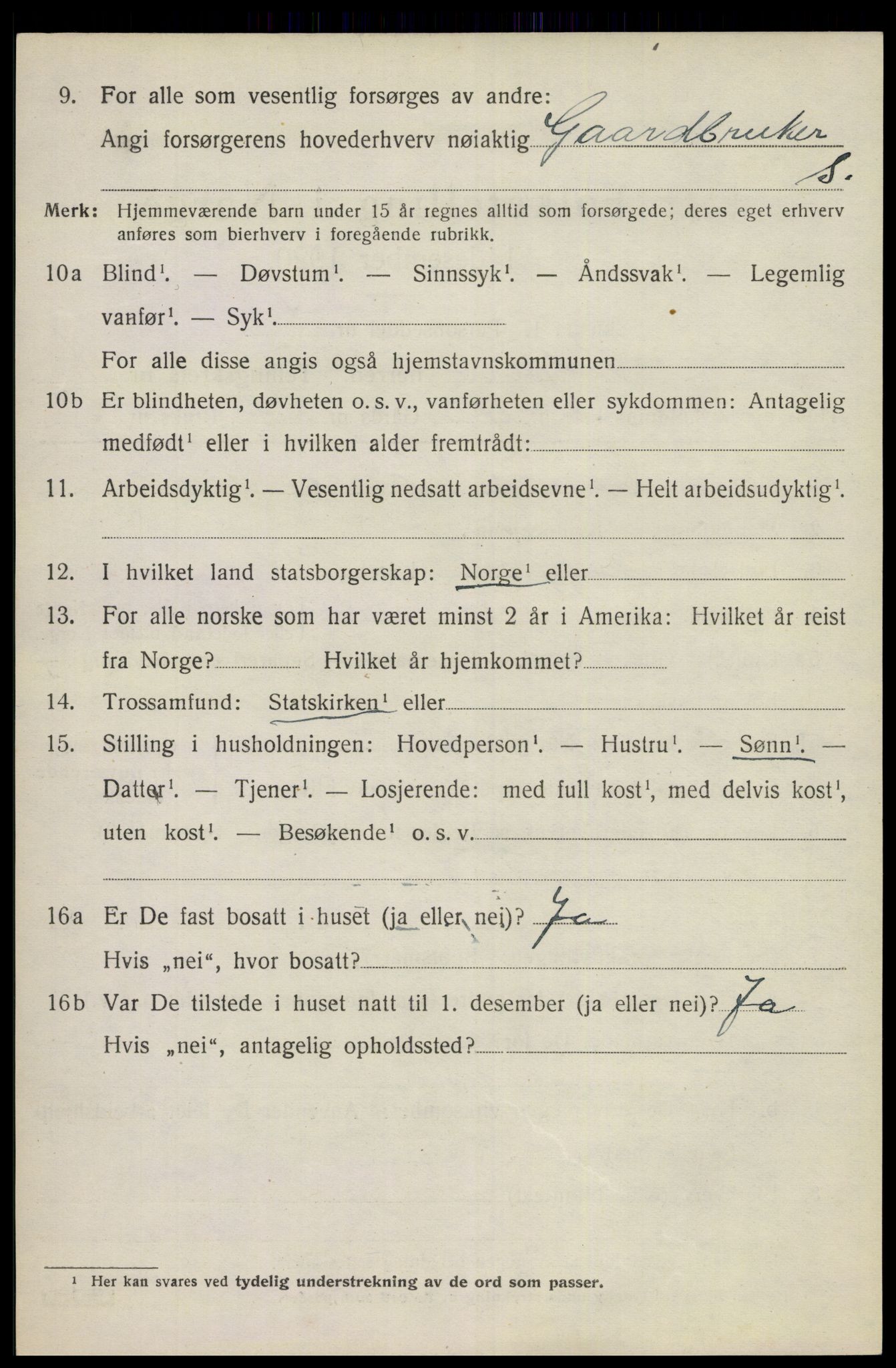 SAKO, 1920 census for Siljan, 1920, p. 2018