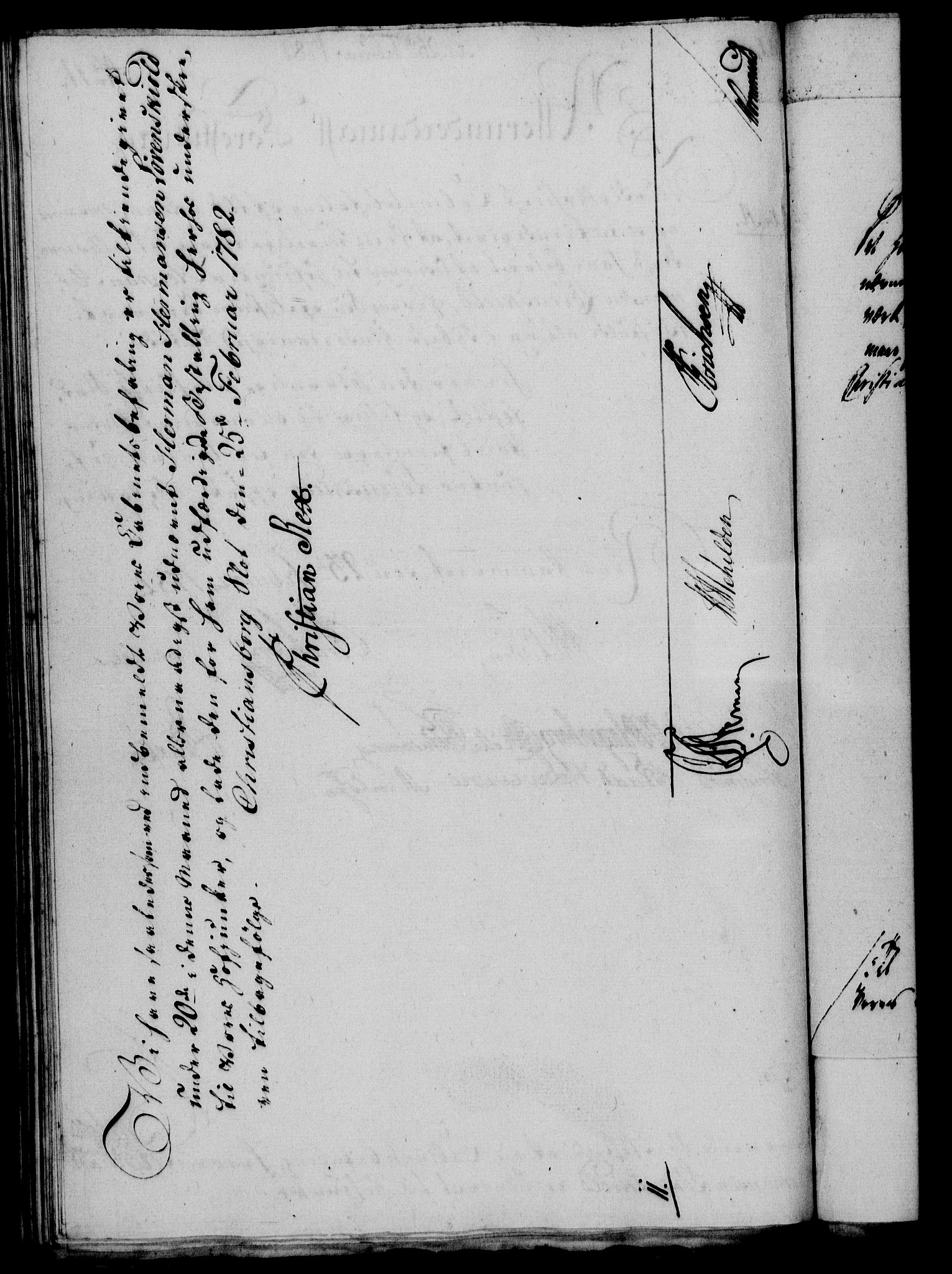 Rentekammeret, Kammerkanselliet, RA/EA-3111/G/Gf/Gfa/L0064: Norsk relasjons- og resolusjonsprotokoll (merket RK 52.64), 1782, p. 94