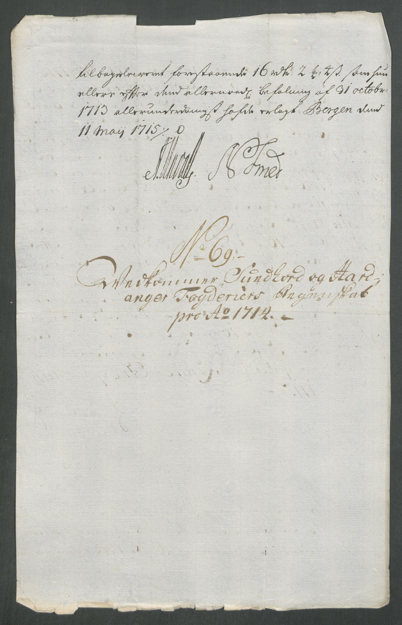 Rentekammeret inntil 1814, Reviderte regnskaper, Fogderegnskap, AV/RA-EA-4092/R48/L2990: Fogderegnskap Sunnhordland og Hardanger, 1714, p. 362