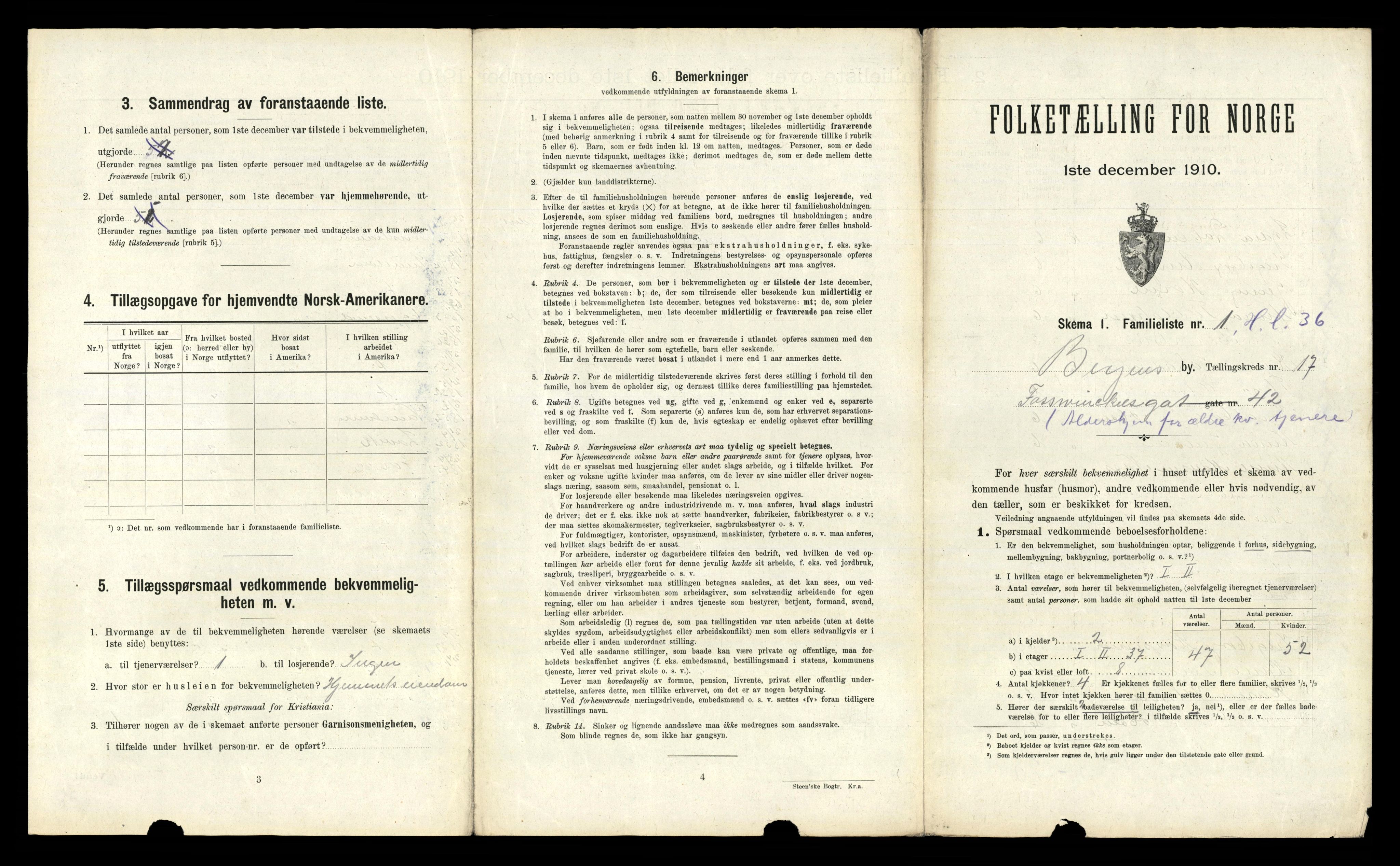 RA, 1910 census for Bergen, 1910, p. 5771