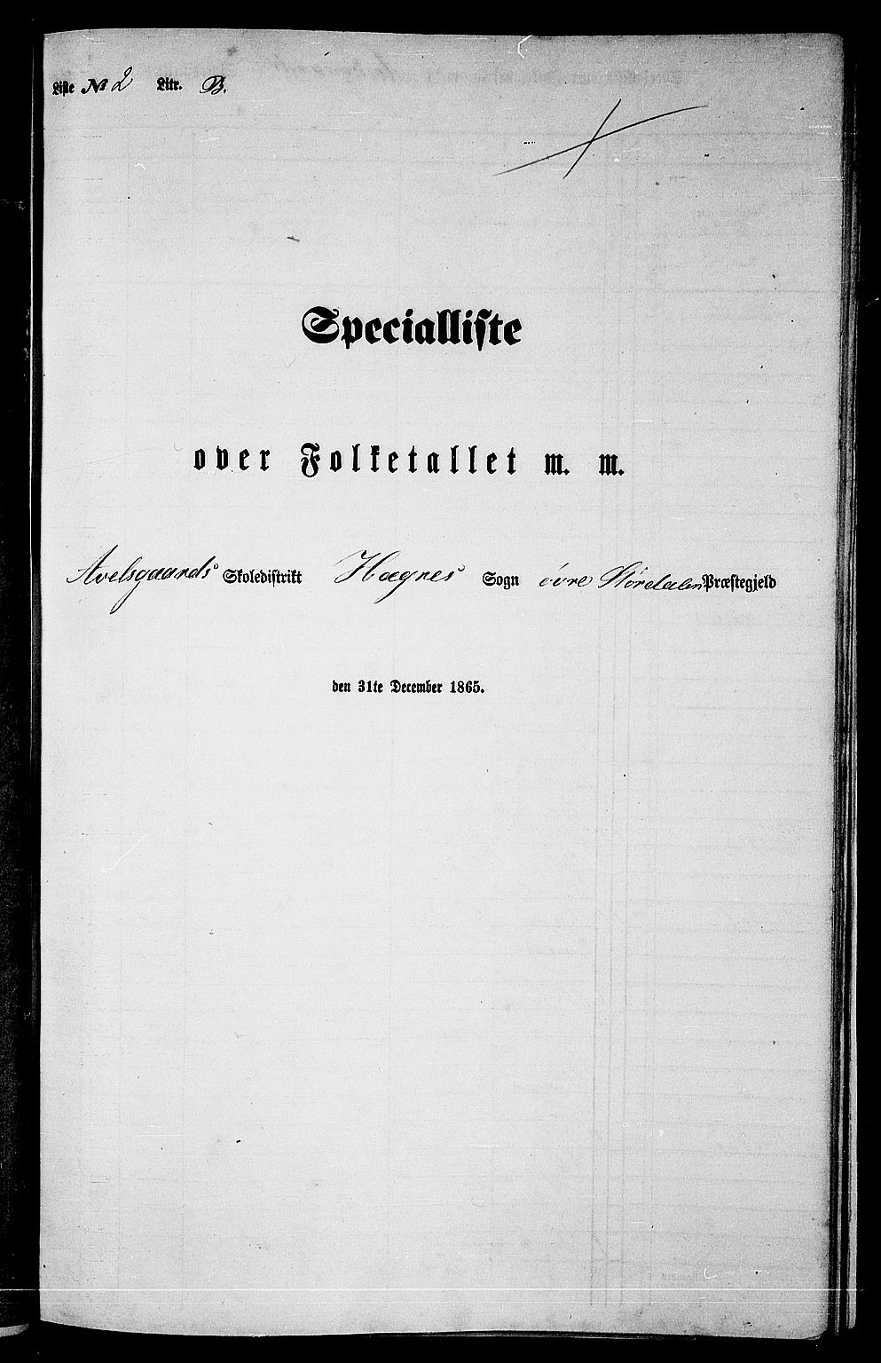RA, 1865 census for Øvre Stjørdal, 1865, p. 36