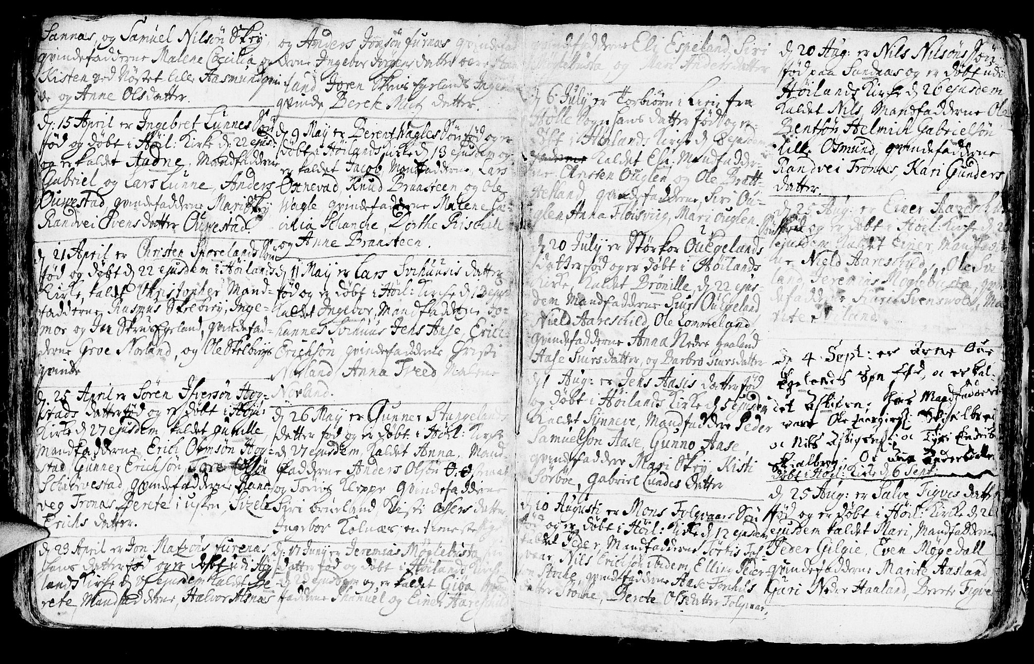 Høyland sokneprestkontor, SAST/A-101799/001/30BA/L0001: Parish register (official) no. A 1, 1691-1732