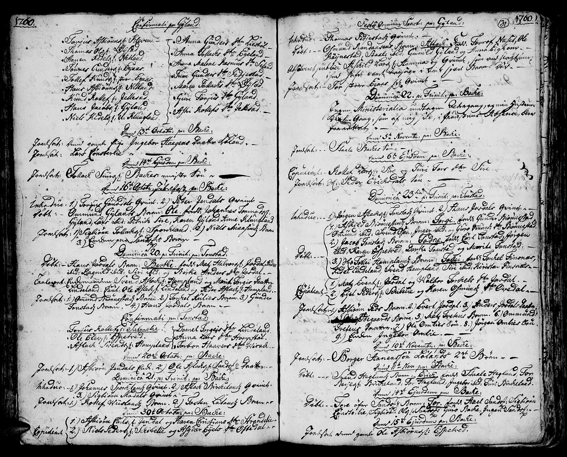 Bakke sokneprestkontor, SAK/1111-0002/F/Fa/Faa/L0001: Parish register (official) no. A 1, 1741-1780, p. 131