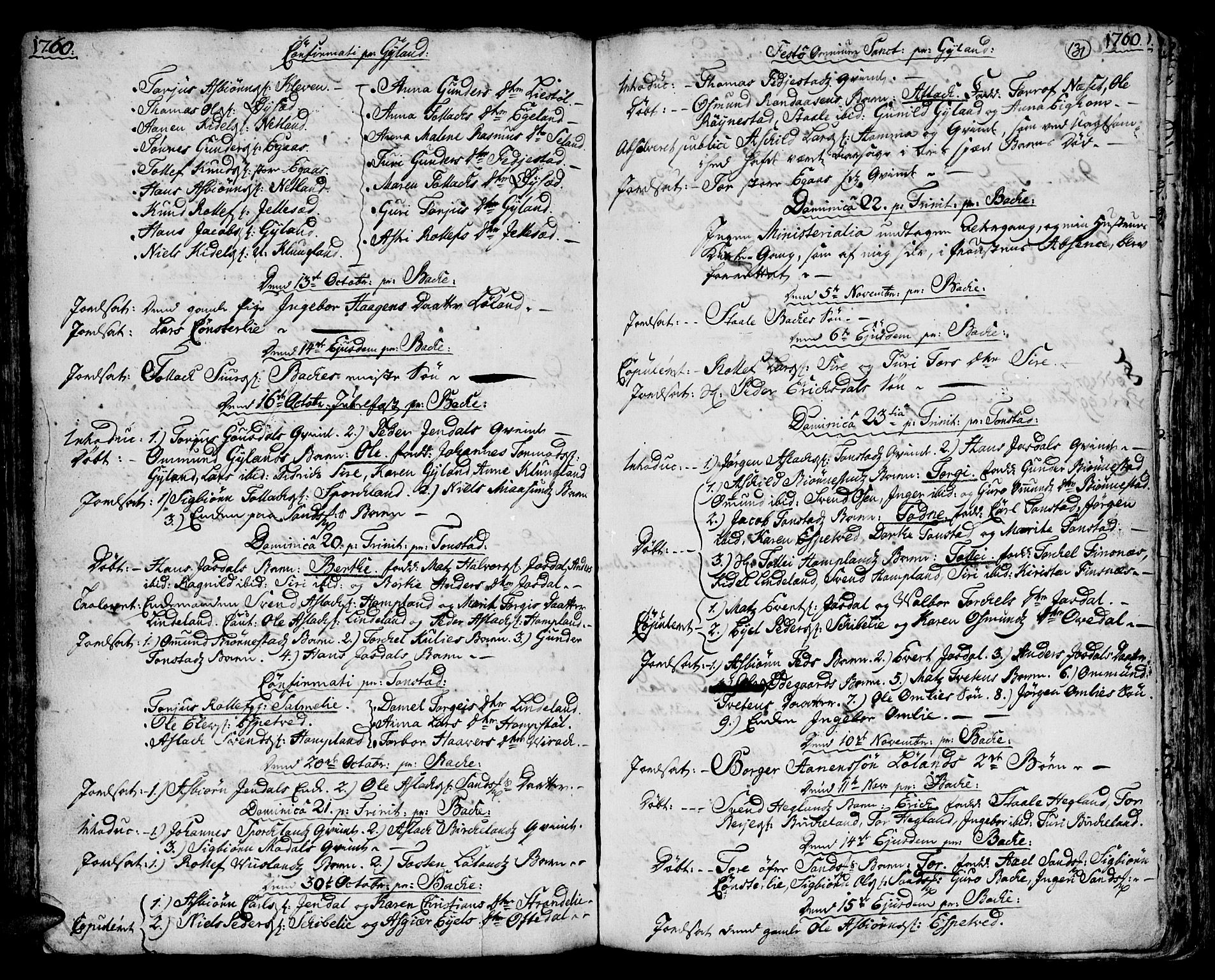 Bakke sokneprestkontor, AV/SAK-1111-0002/F/Fa/Faa/L0001: Parish register (official) no. A 1, 1741-1780, p. 131