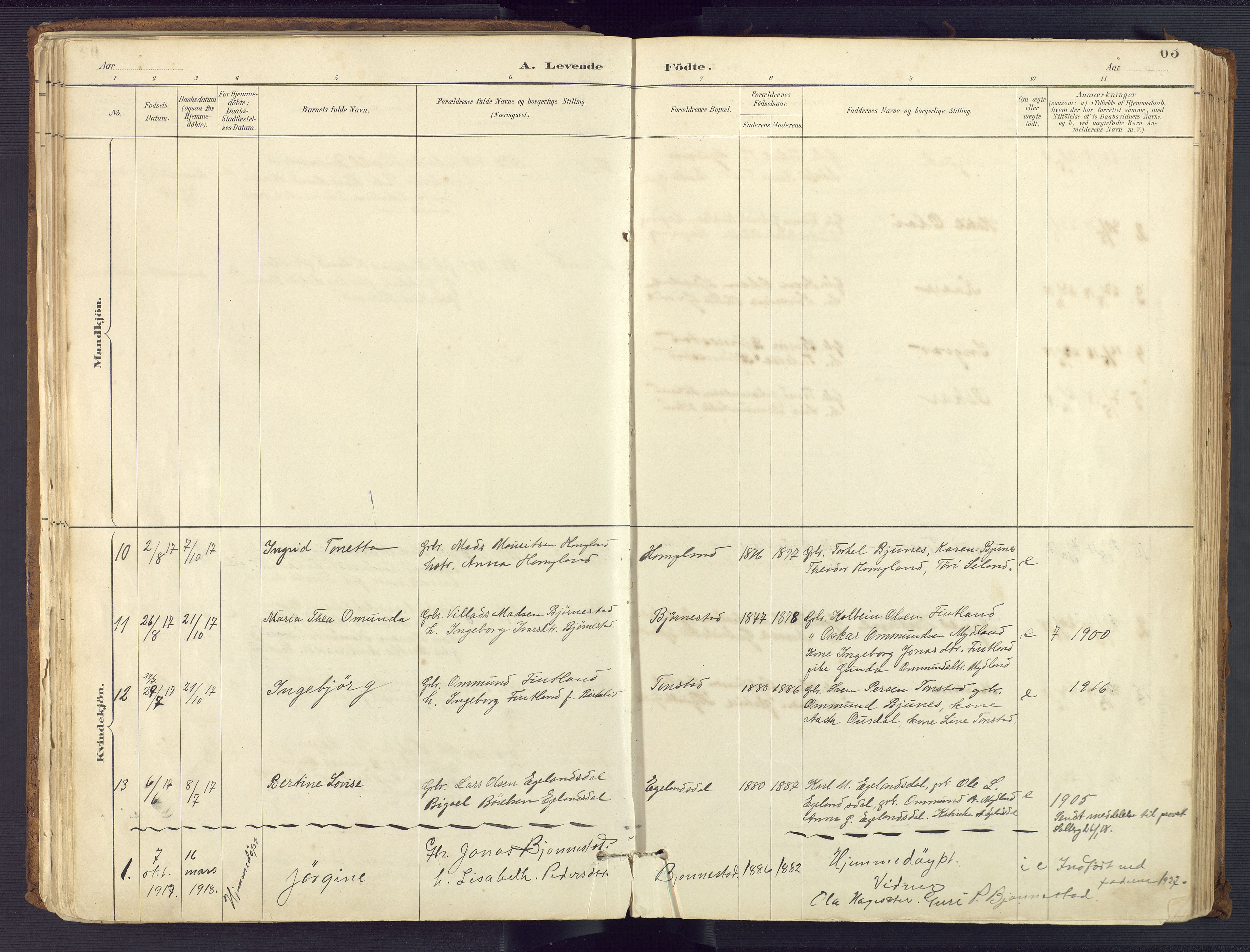 Sirdal sokneprestkontor, AV/SAK-1111-0036/F/Fa/Fab/L0004: Parish register (official) no. A 4, 1887-1919, p. 63