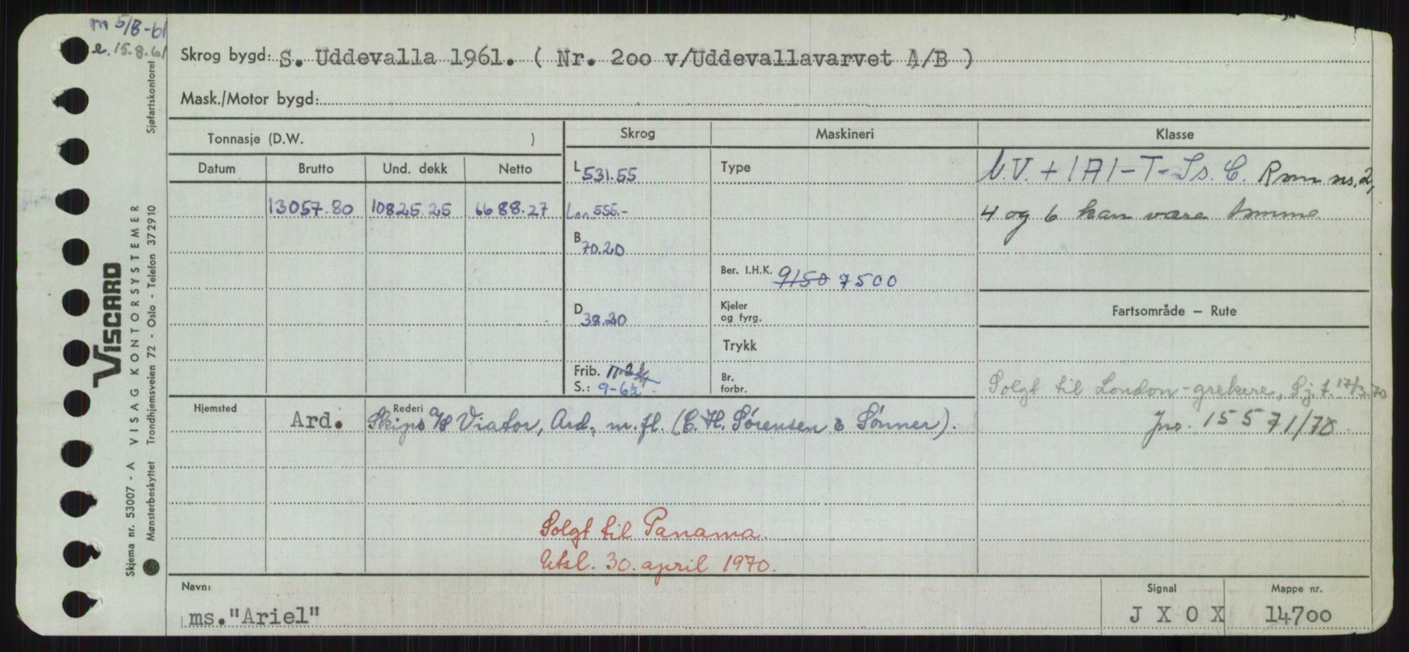 Sjøfartsdirektoratet med forløpere, Skipsmålingen, RA/S-1627/H/Hd/L0002: Fartøy, Apa-Axe, p. 105