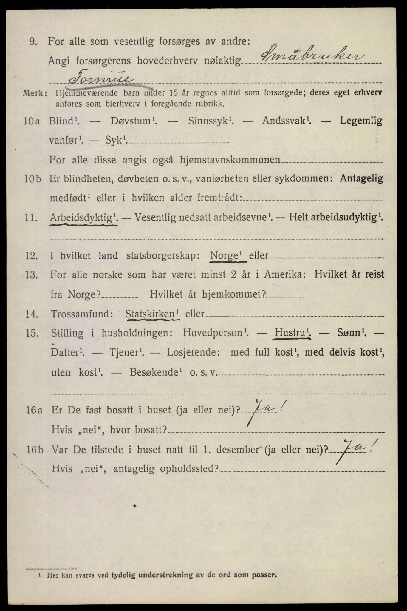 SAKO, 1920 census for Stokke, 1920, p. 6731