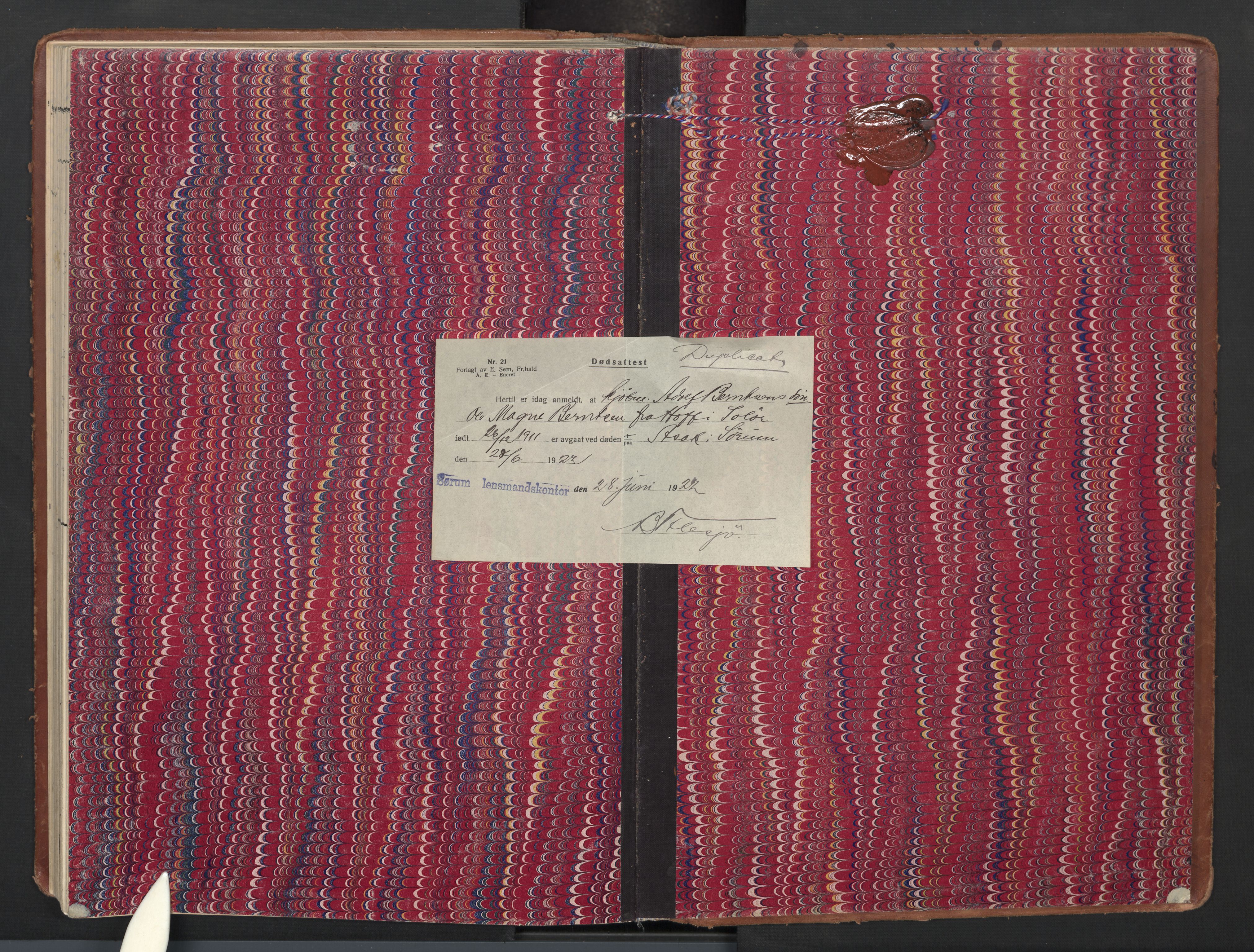 Sørum prestekontor Kirkebøker, SAO/A-10303/F/Fa/L0009: Parish register (official) no. I 9, 1905-1931