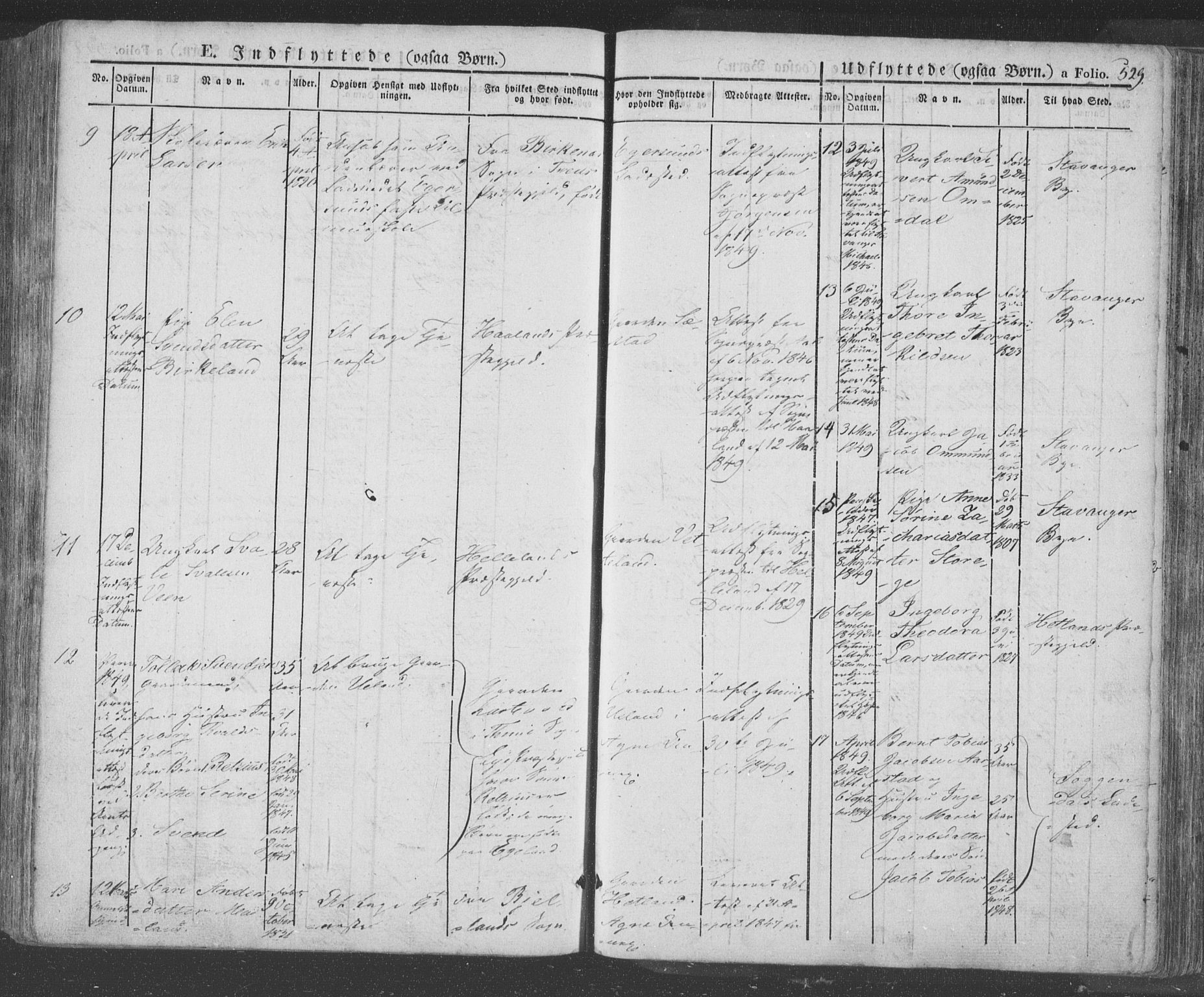 Eigersund sokneprestkontor, SAST/A-101807/S08/L0009: Parish register (official) no. A 9, 1827-1850, p. 529