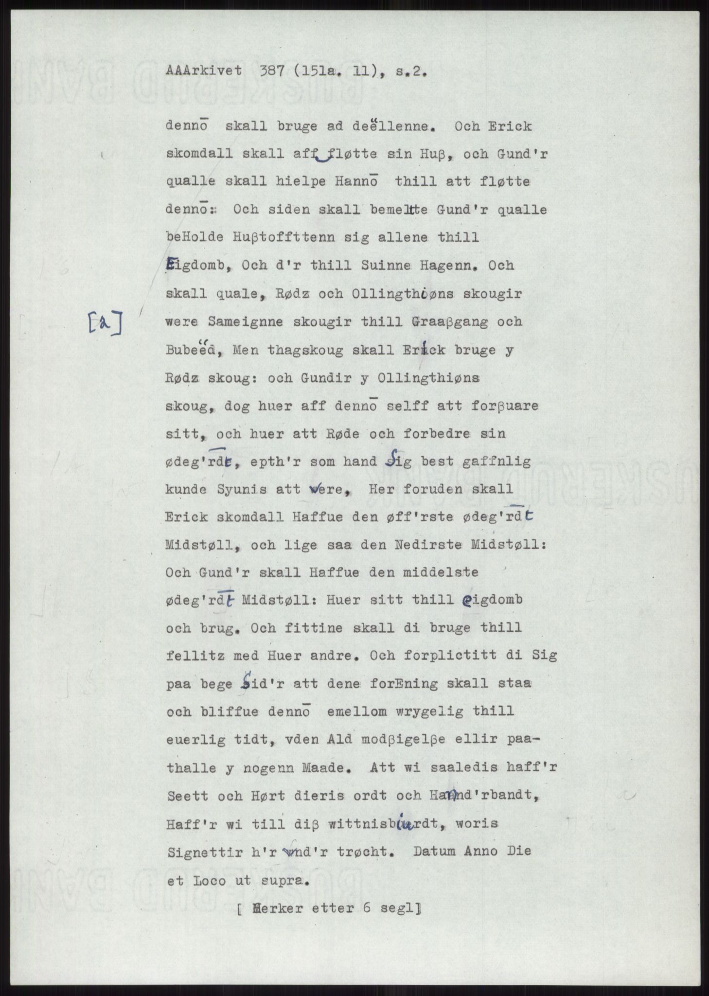 Samlinger til kildeutgivelse, Diplomavskriftsamlingen, AV/RA-EA-4053/H/Ha, p. 1251