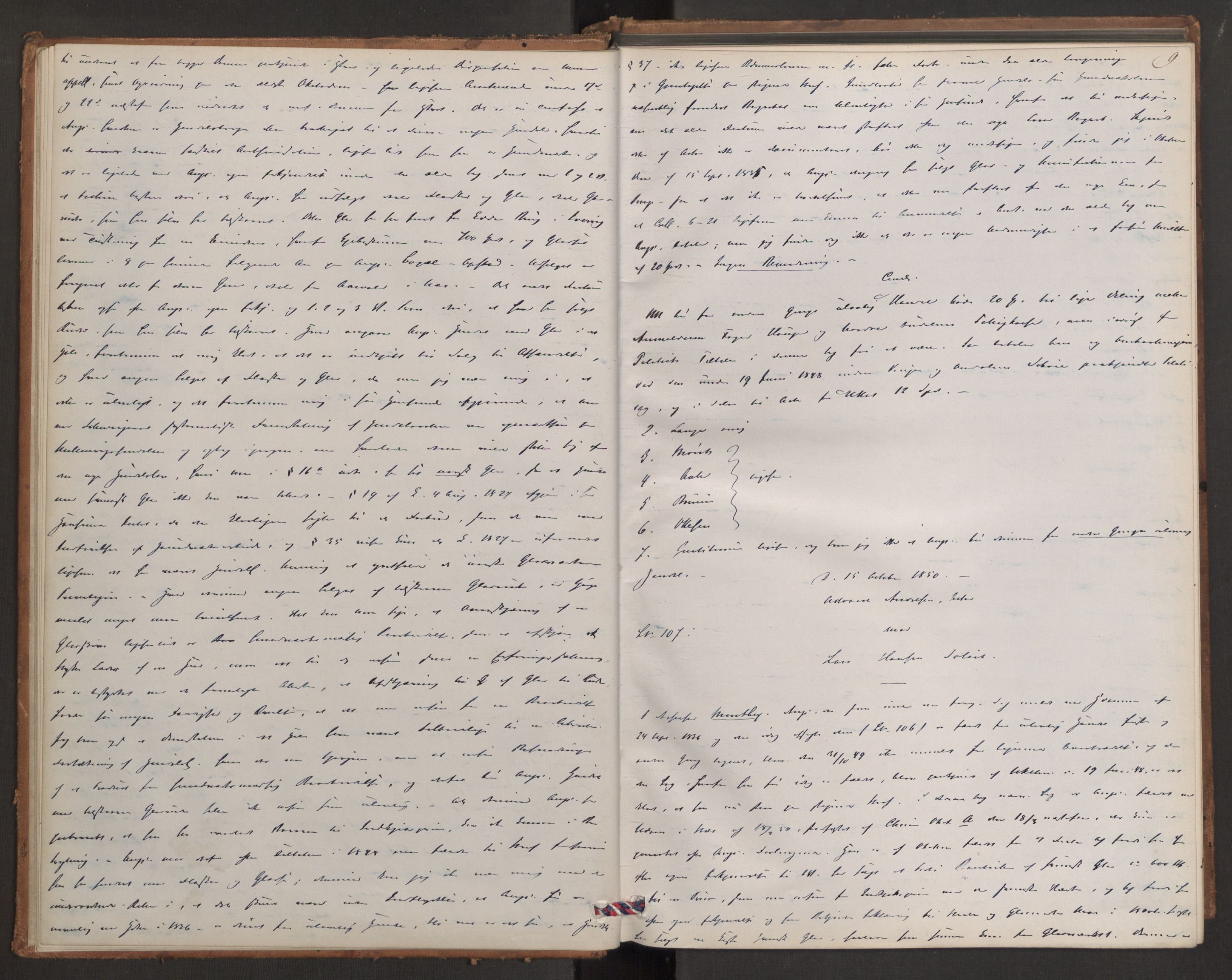 Høyesterett, AV/RA-S-1002/E/Eb/Ebb/L0044/0001: Voteringsprotokoller / Voteringsprotokoll, 1850-1851, p. 8b-9a