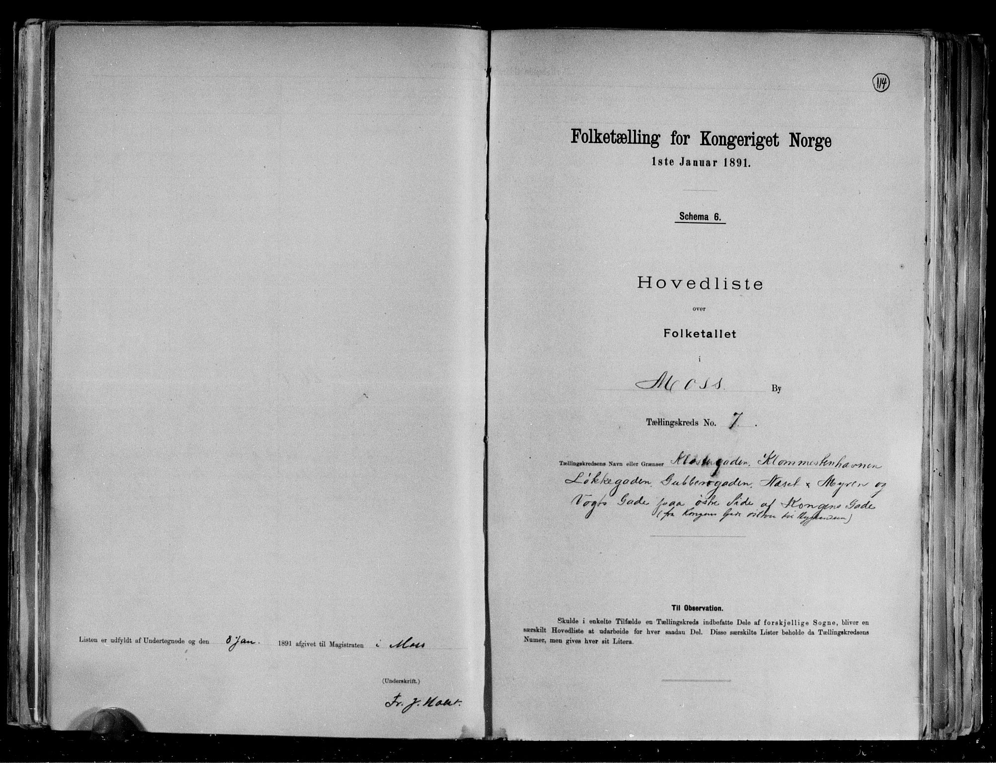 RA, 1891 census for 0104 Moss, 1891, p. 17