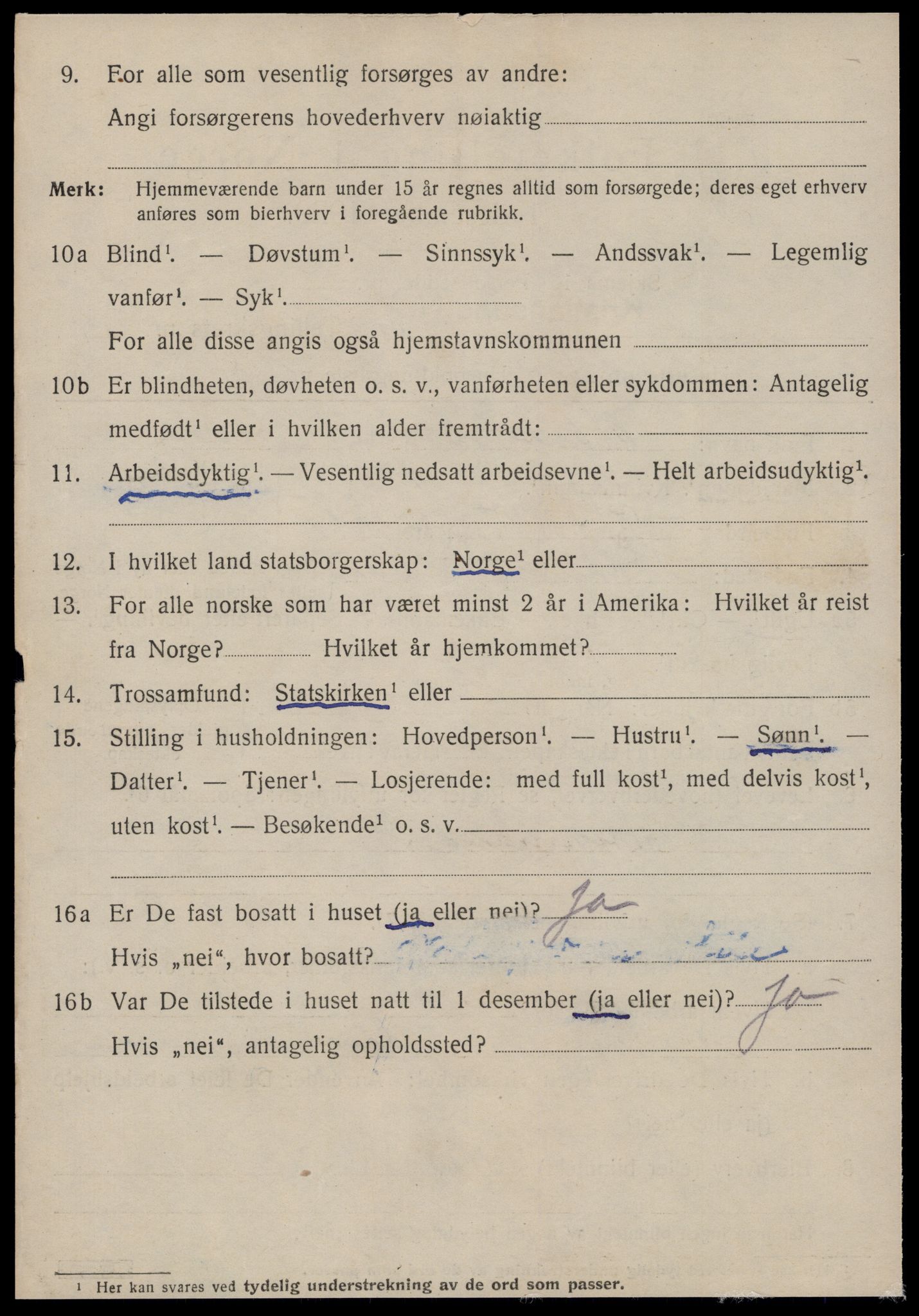 SAT, 1920 census for Kristiansund, 1920, p. 33828