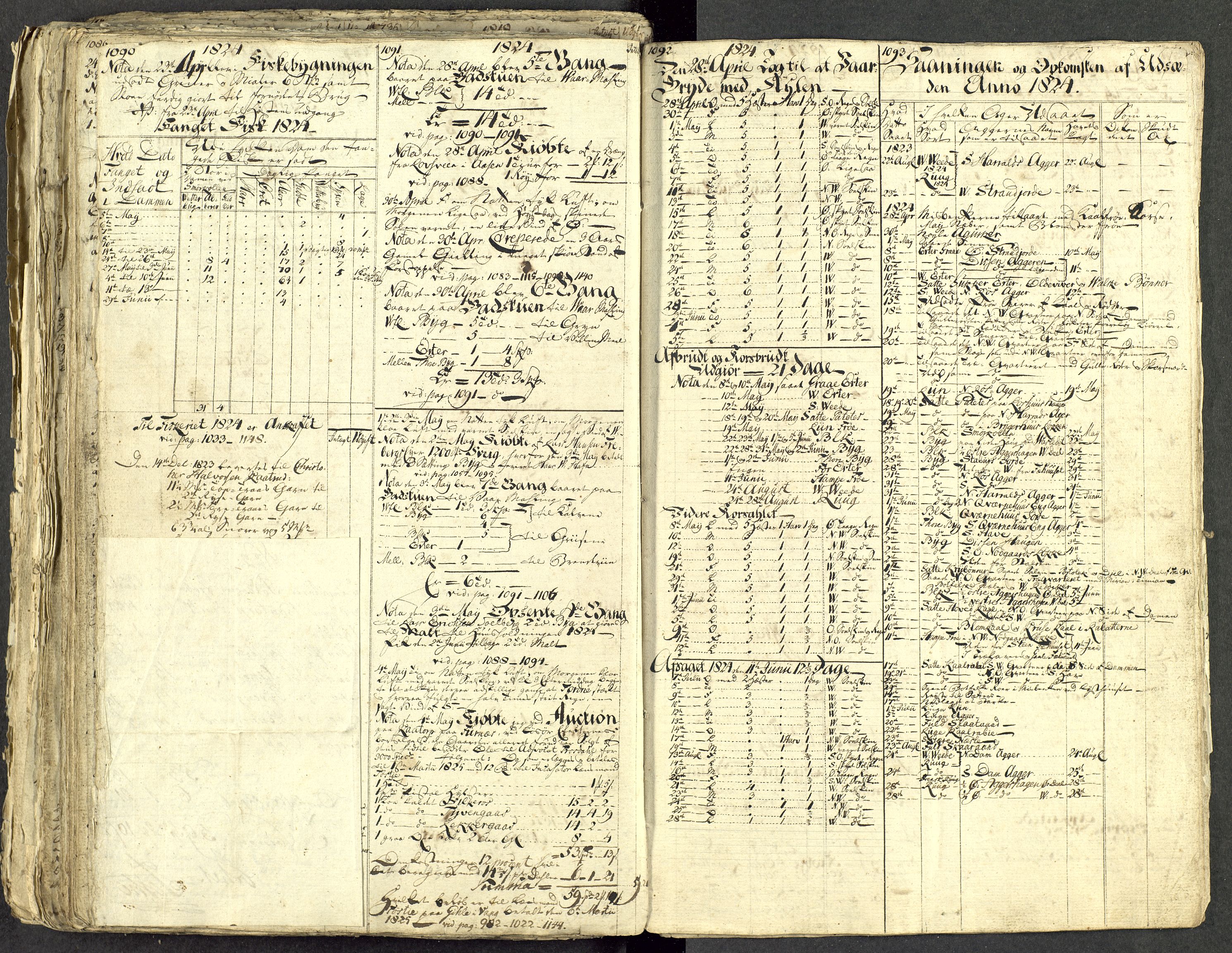 Åker i Vang, Hedmark, og familien Todderud, AV/SAH-ARK-010/G/Ga/L0004/0001: Dagbøker / Dagbok, 1812-1825, p. 205