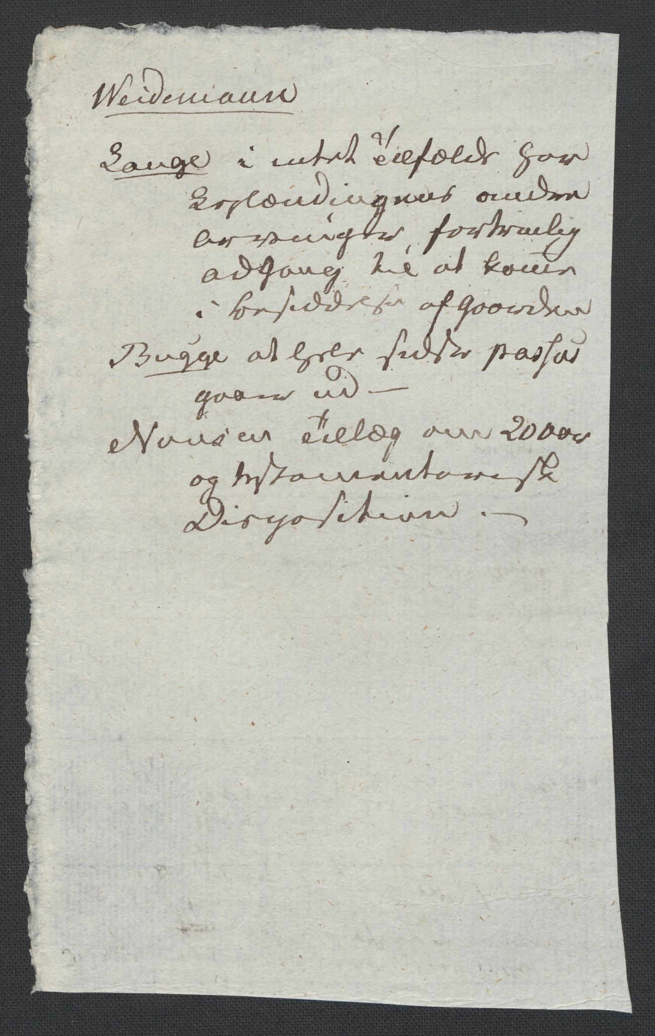 Christie, Wilhelm Frimann Koren, AV/RA-PA-0014/F/L0005: Christies dokumenter fra Stortinget, 1815-1816, p. 289