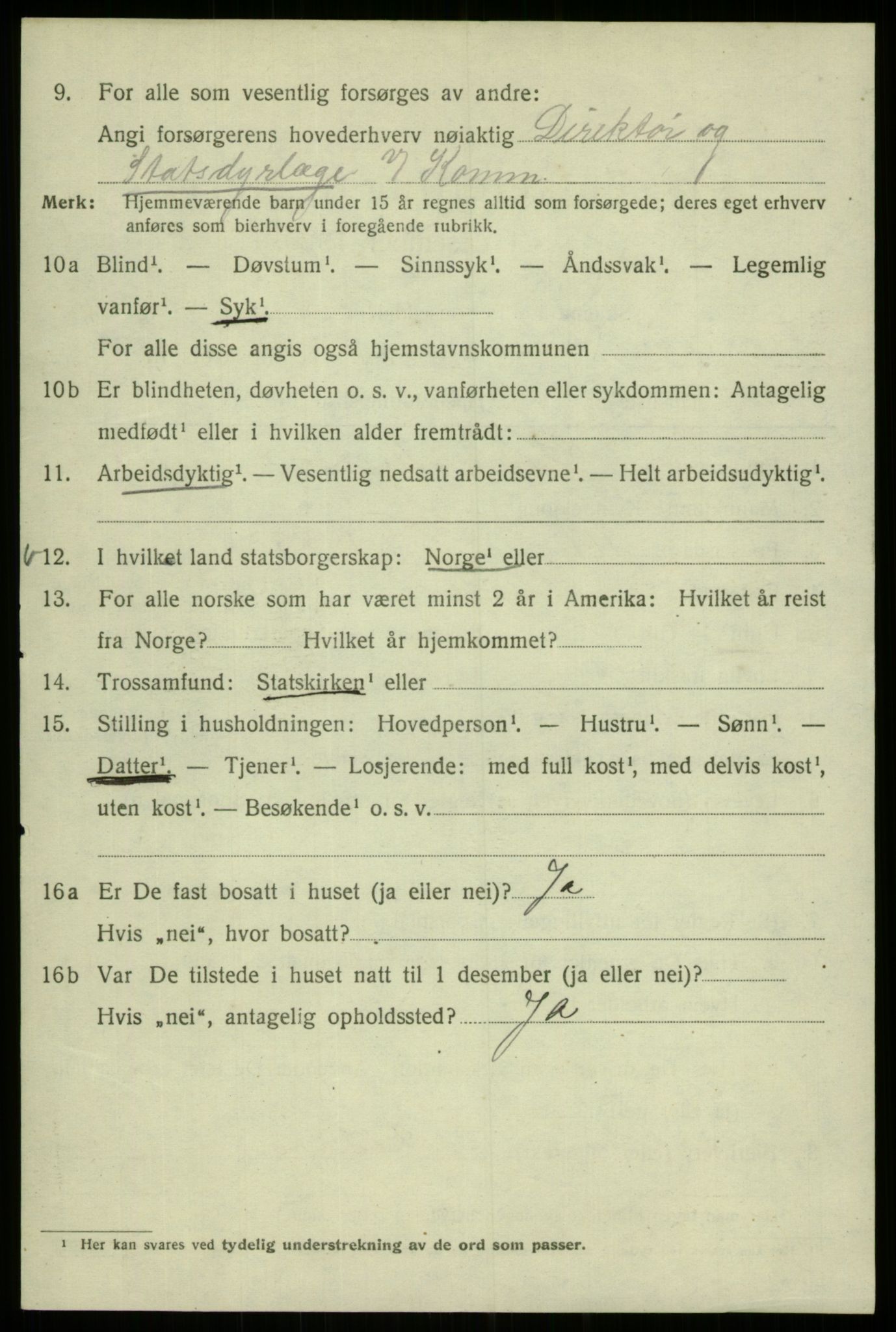 SAB, 1920 census for Bergen, 1920, p. 135164