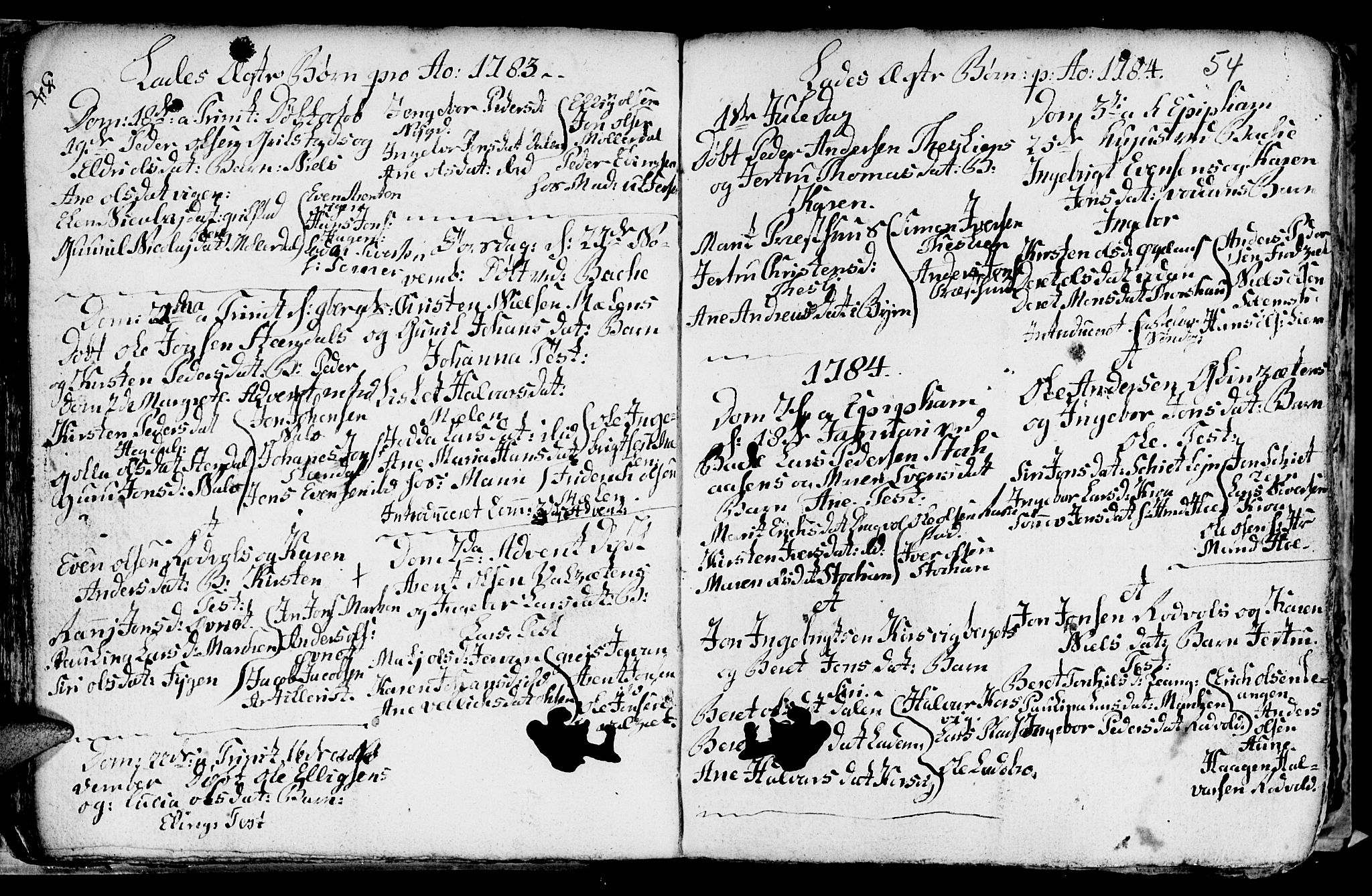 Ministerialprotokoller, klokkerbøker og fødselsregistre - Sør-Trøndelag, SAT/A-1456/606/L0305: Parish register (copy) no. 606C01, 1757-1819, p. 54