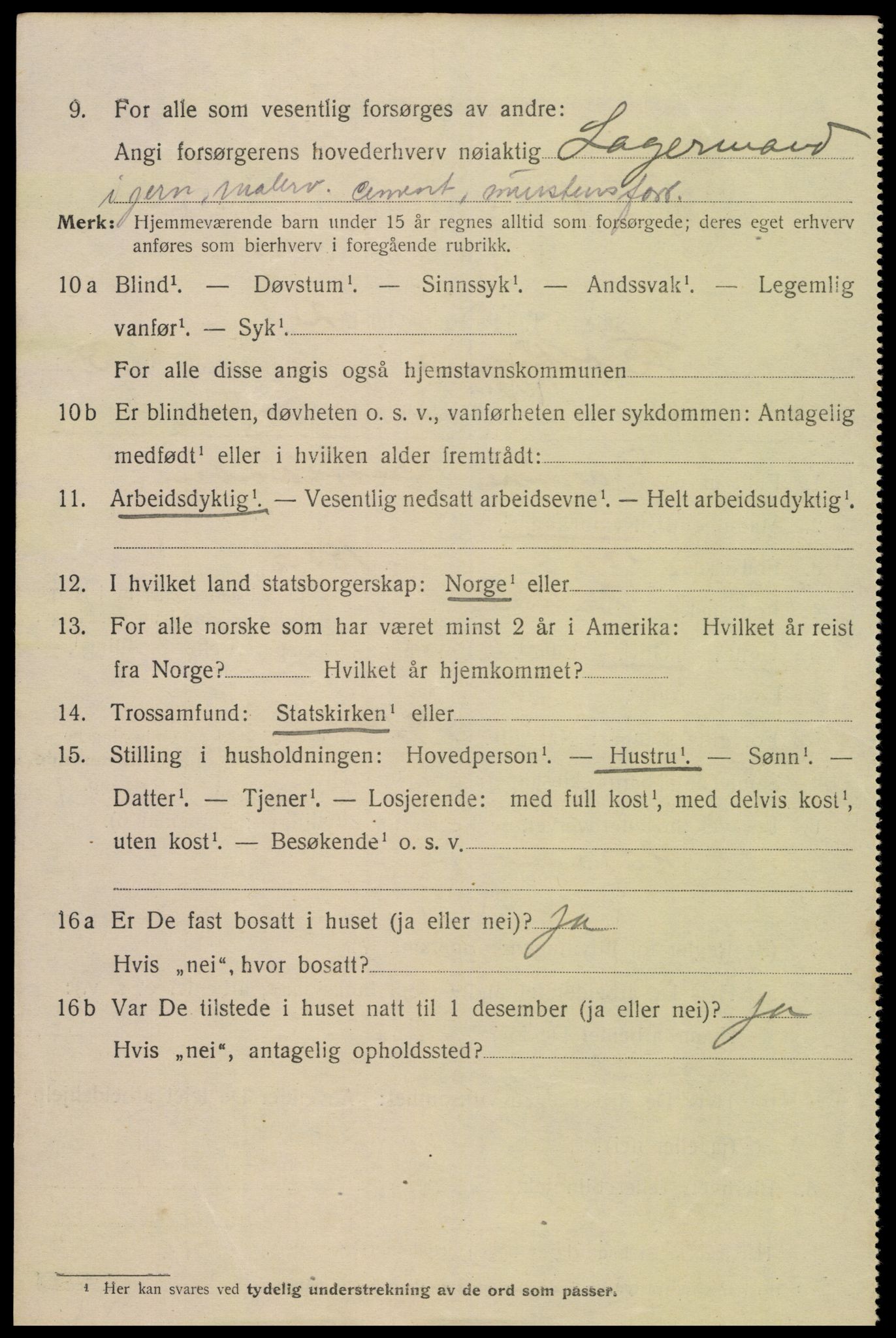 SAK, 1920 census for Flekkefjord, 1920, p. 4433