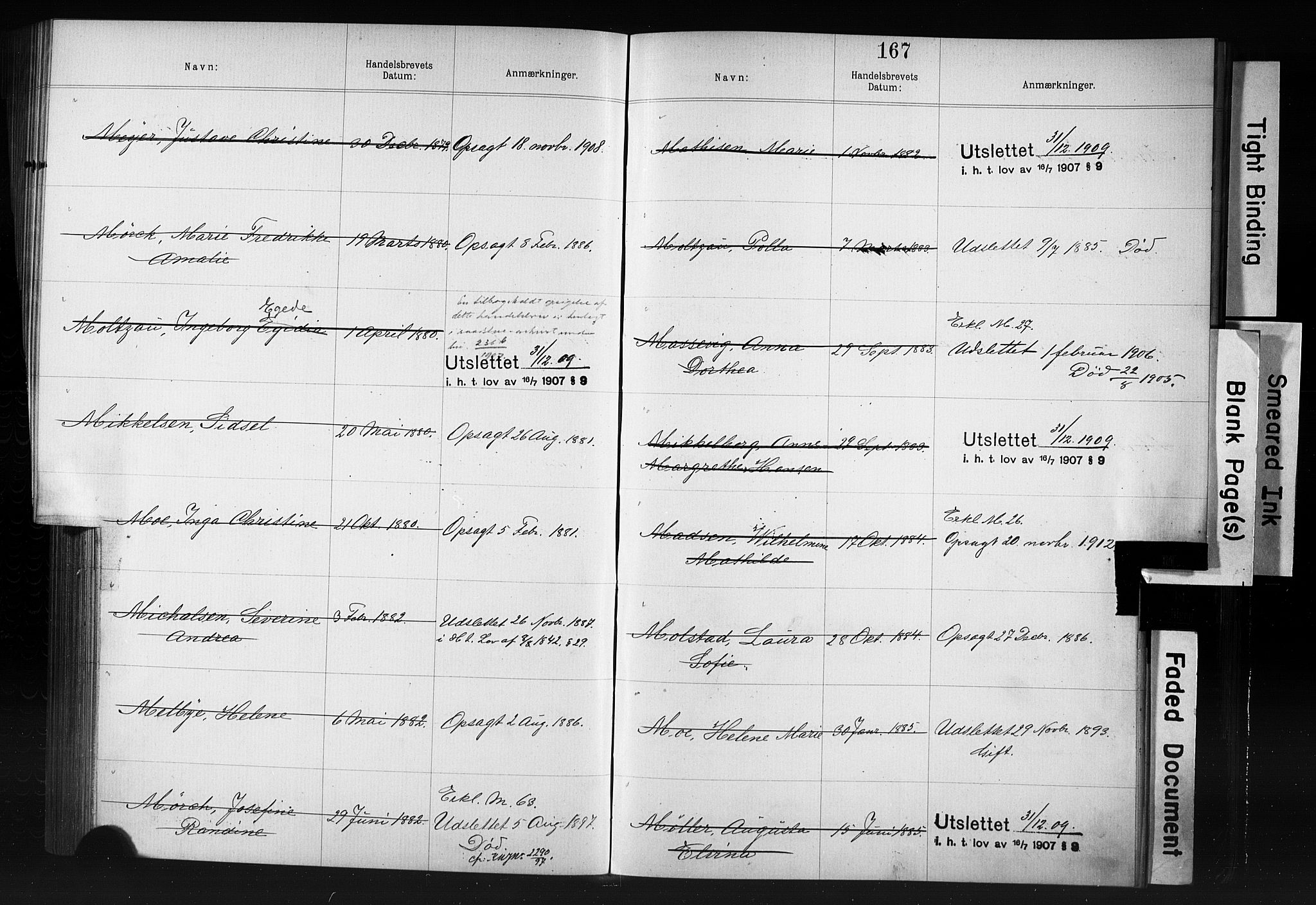 Kristiania magistrat, SAO/A-10711/F/Fb/L0006: Borgerrulle, 1879-1899, p. 140