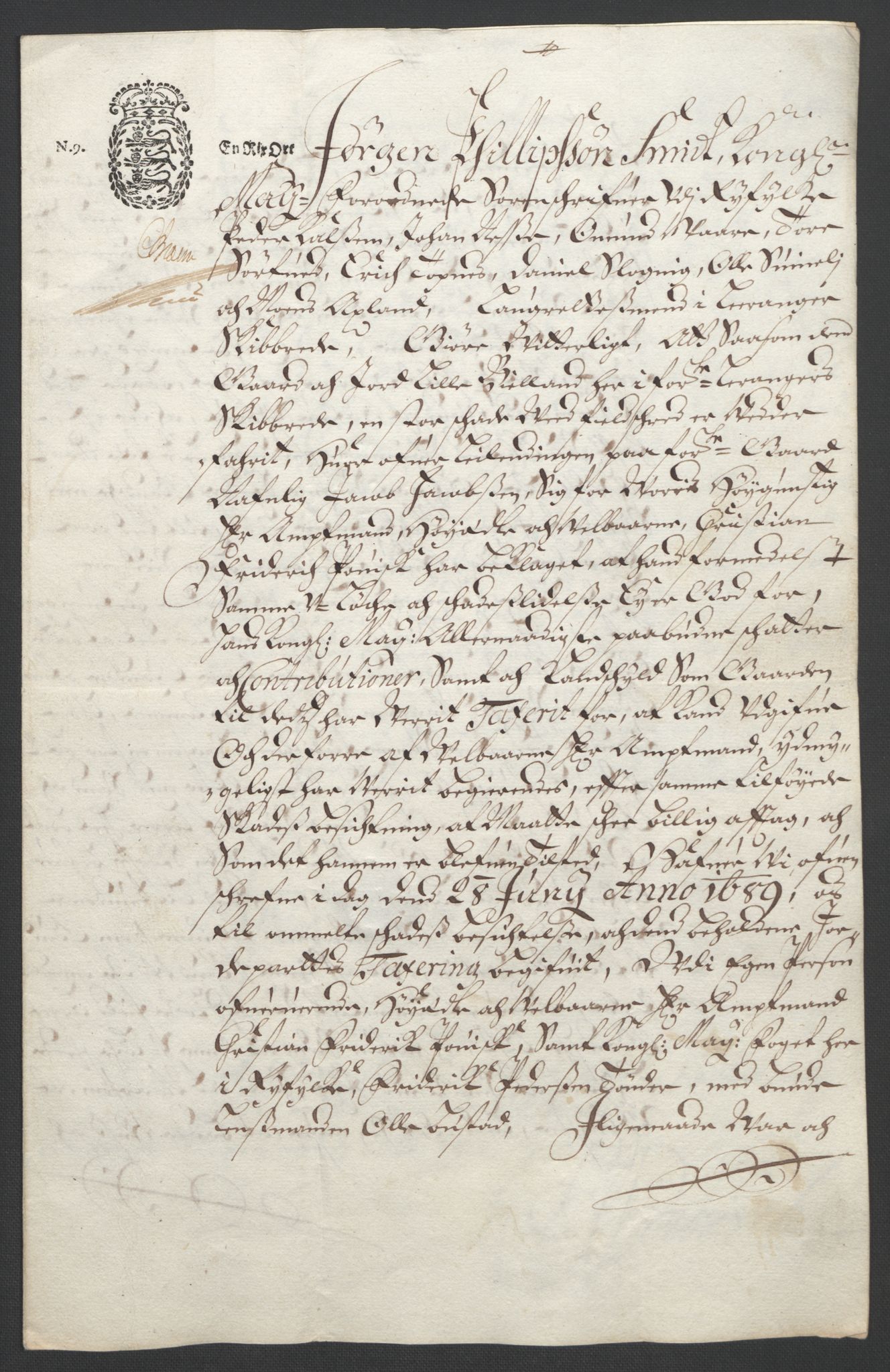 Rentekammeret inntil 1814, Reviderte regnskaper, Fogderegnskap, RA/EA-4092/R47/L2856: Fogderegnskap Ryfylke, 1689-1693, p. 115