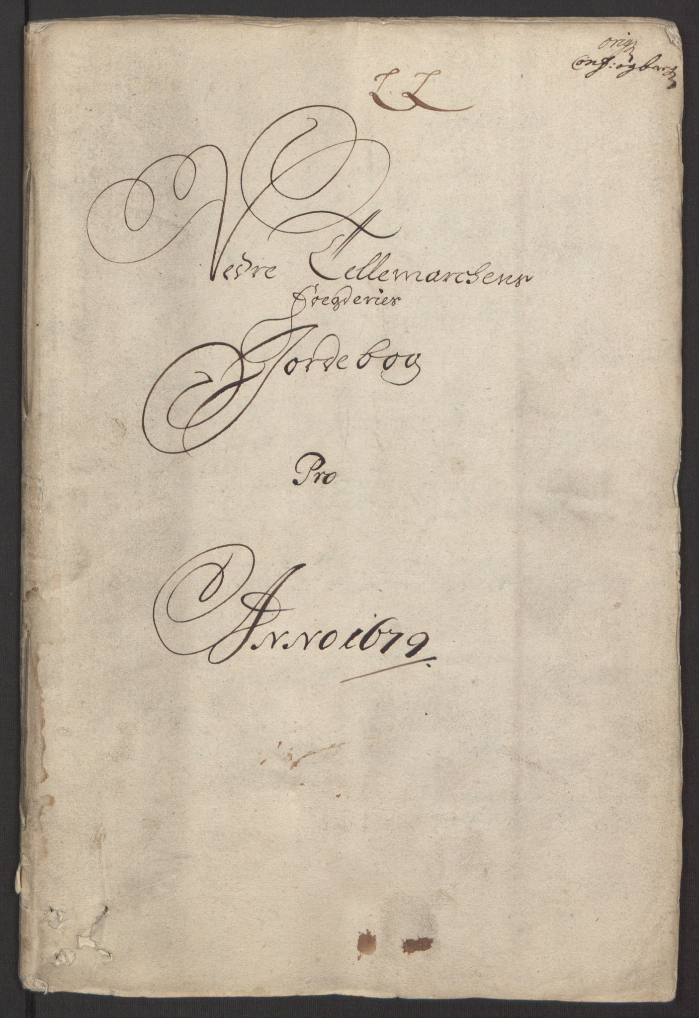 Rentekammeret inntil 1814, Reviderte regnskaper, Fogderegnskap, AV/RA-EA-4092/R35/L2072: Fogderegnskap Øvre og Nedre Telemark, 1679, p. 5