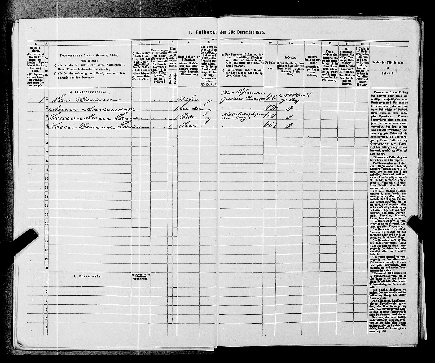 SAKO, 1875 census for 0722P Nøtterøy, 1875, p. 1746