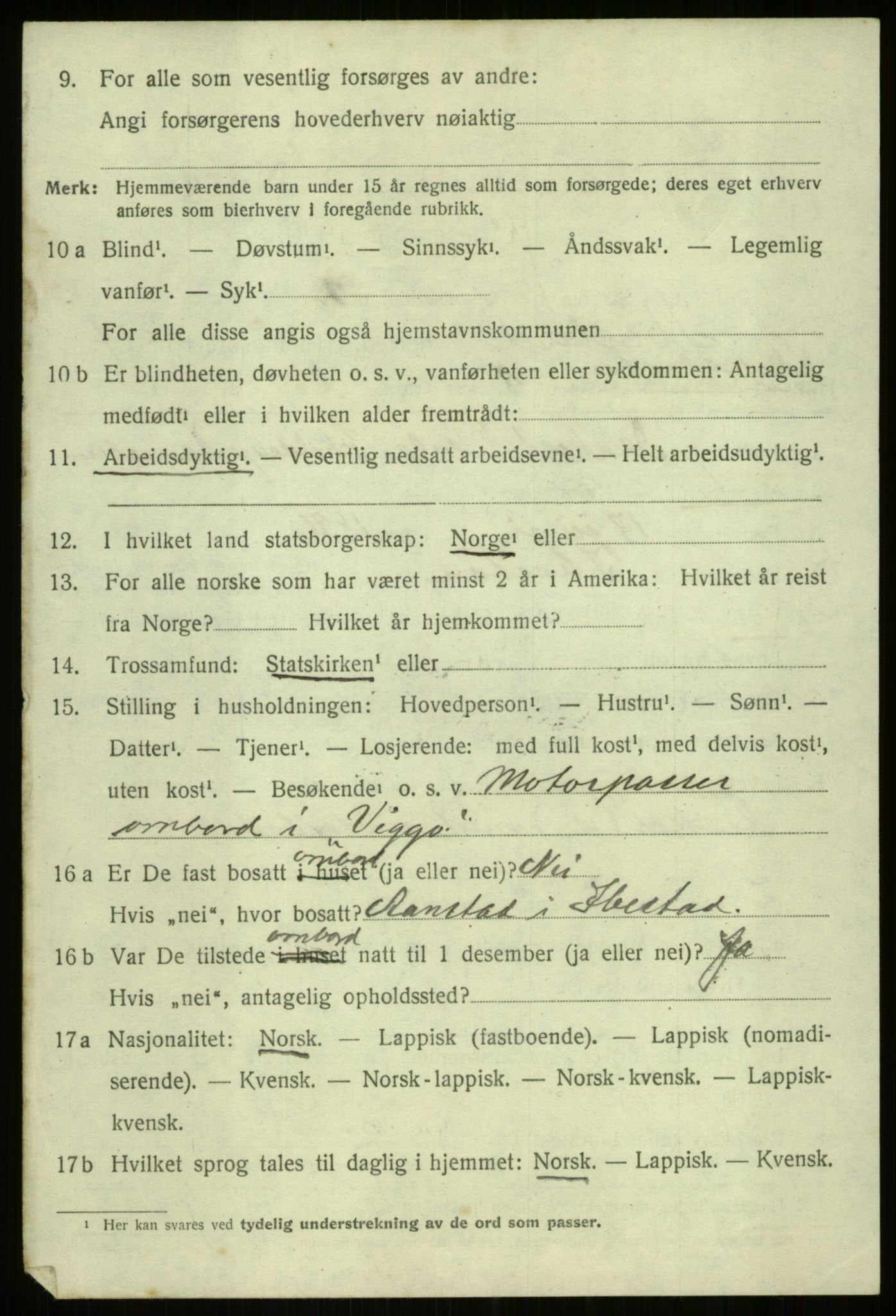 SATØ, 1920 census for Ibestad, 1920, p. 9788