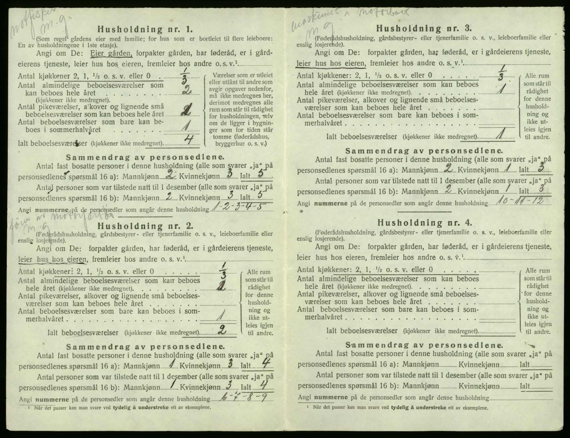 SAB, 1920 census for Austevoll, 1920, p. 54