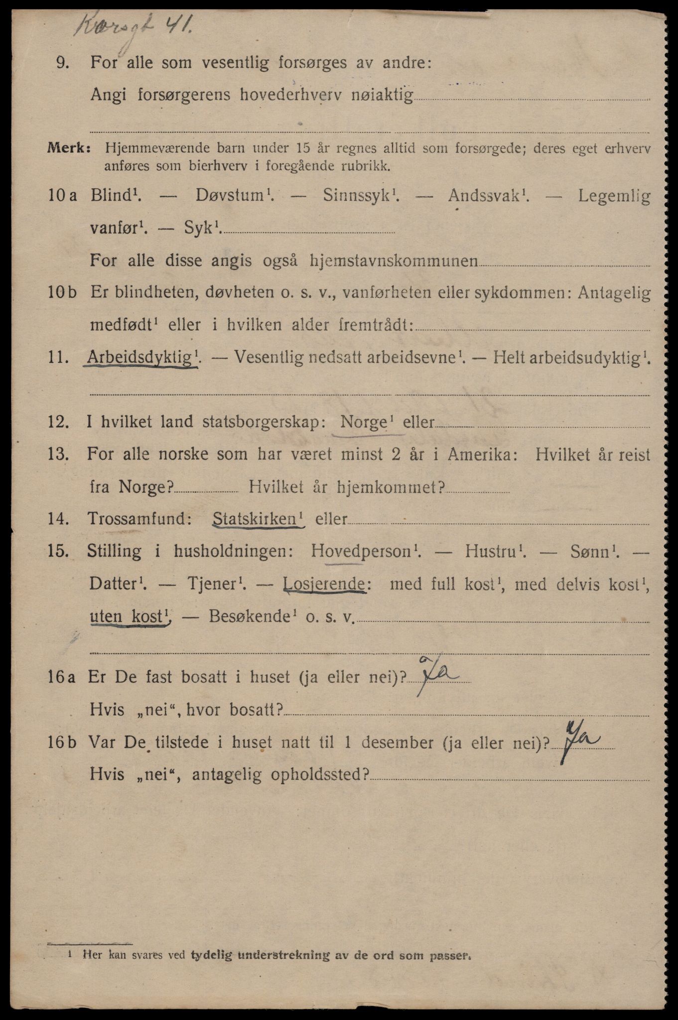 SAT, 1920 census for Trondheim, 1920, p. 77197