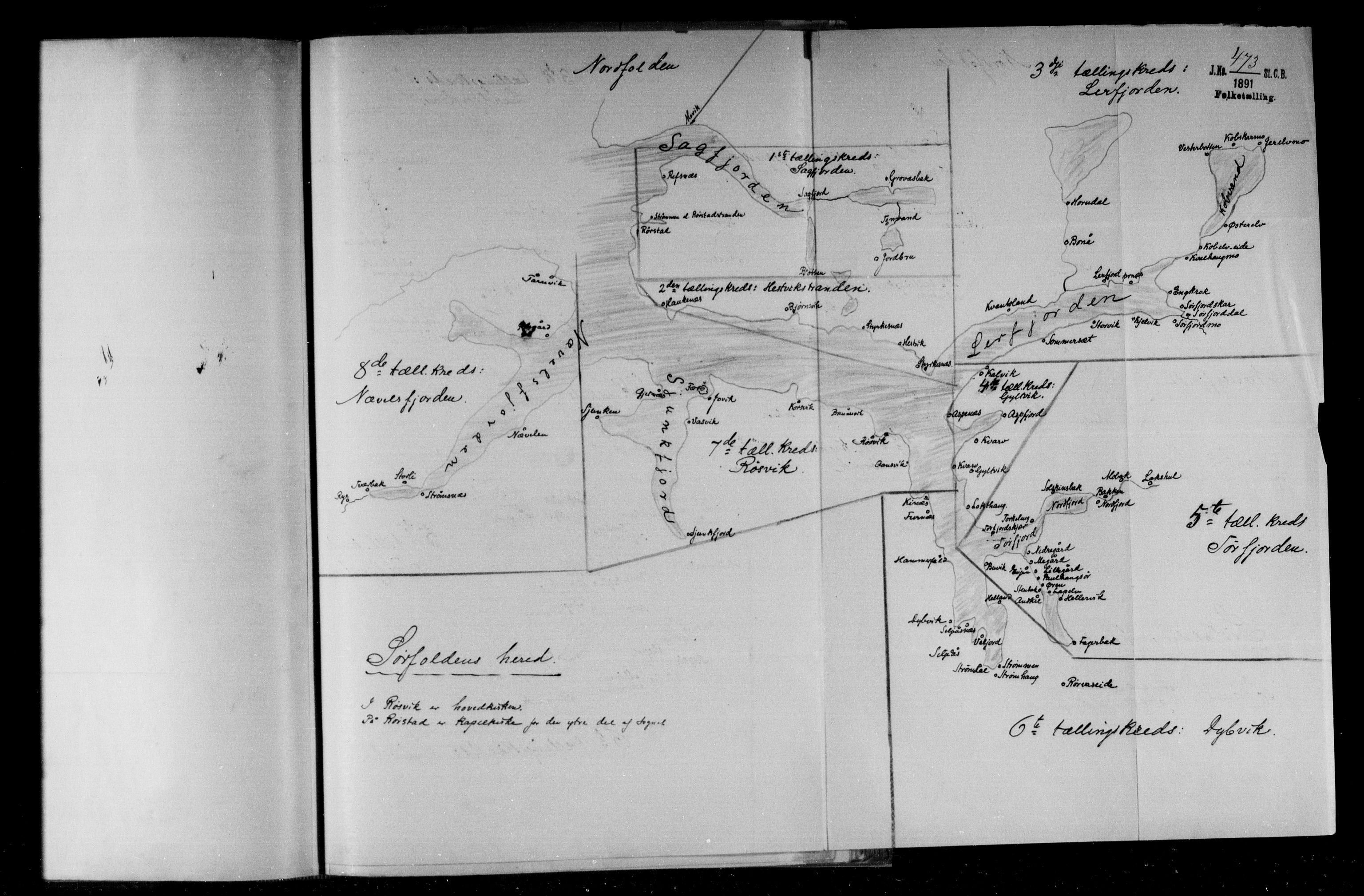 RA, 1891 census for 1845 Sørfold, 1891, p. 5