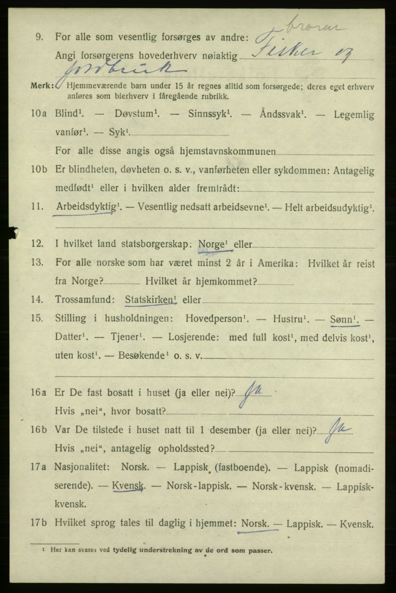 SATØ, 1920 census for Vadsø, 1920, p. 2184