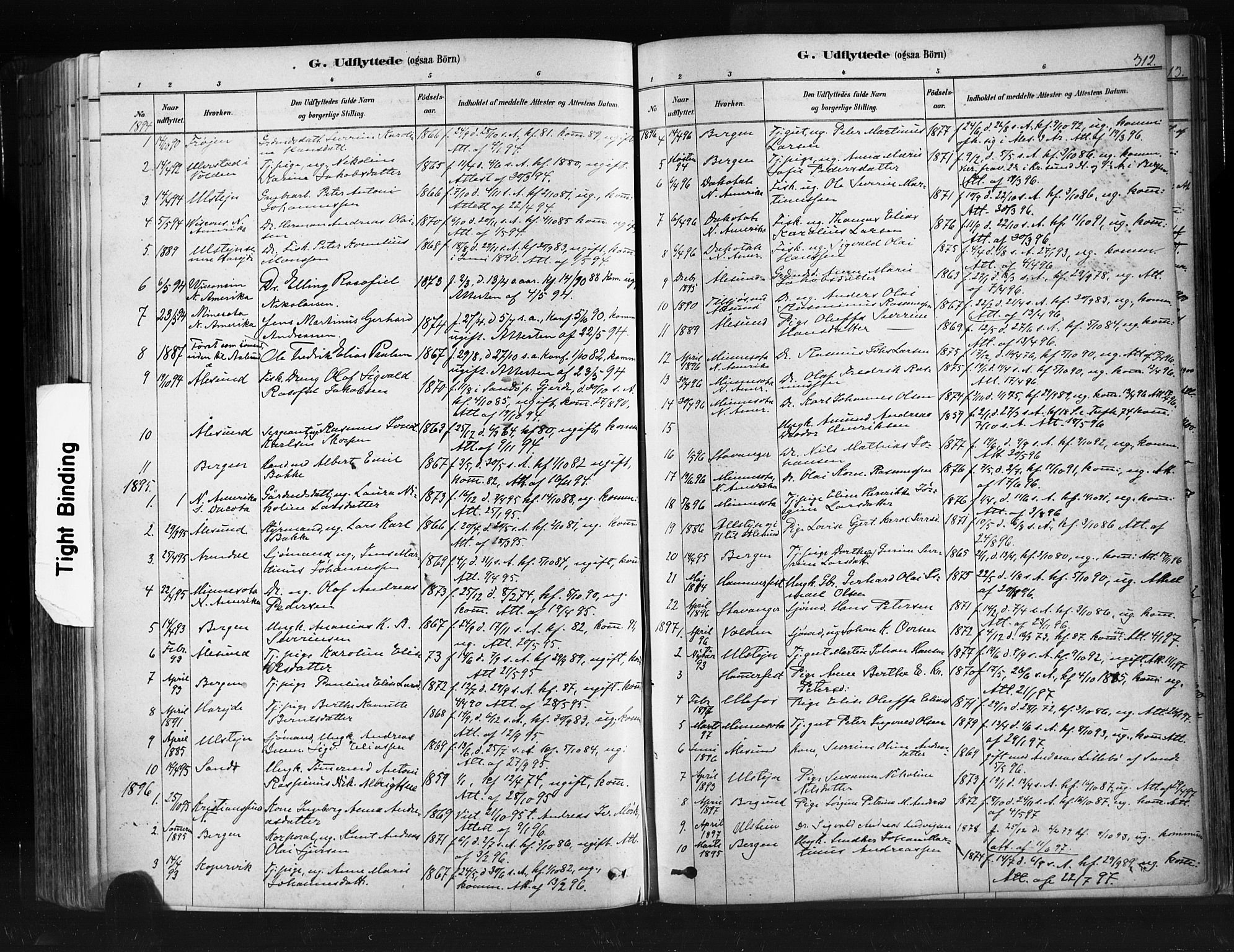 Ministerialprotokoller, klokkerbøker og fødselsregistre - Møre og Romsdal, SAT/A-1454/507/L0073: Parish register (official) no. 507A08, 1878-1904, p. 312