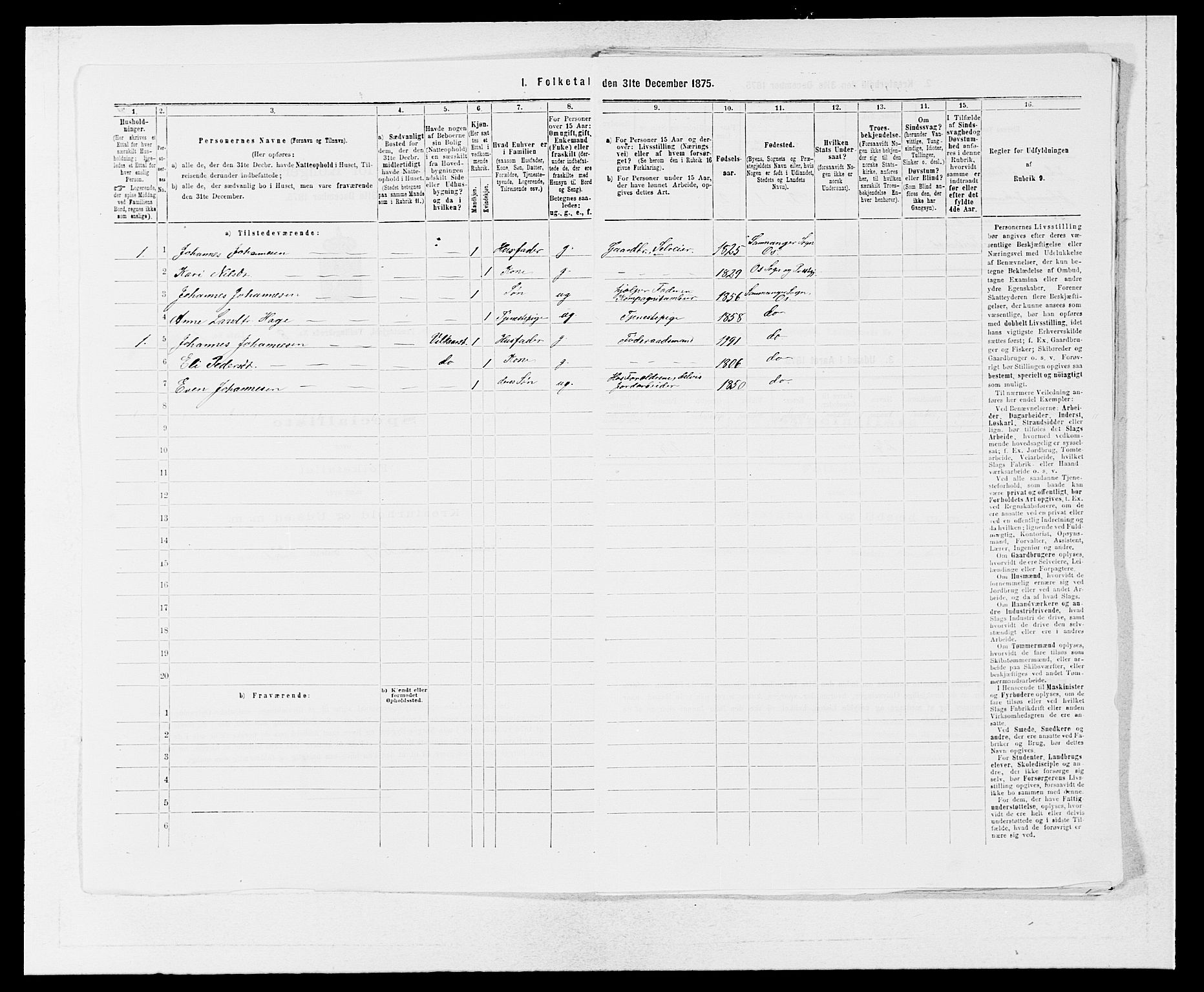 SAB, 1875 census for 1243P Os, 1875, p. 1038