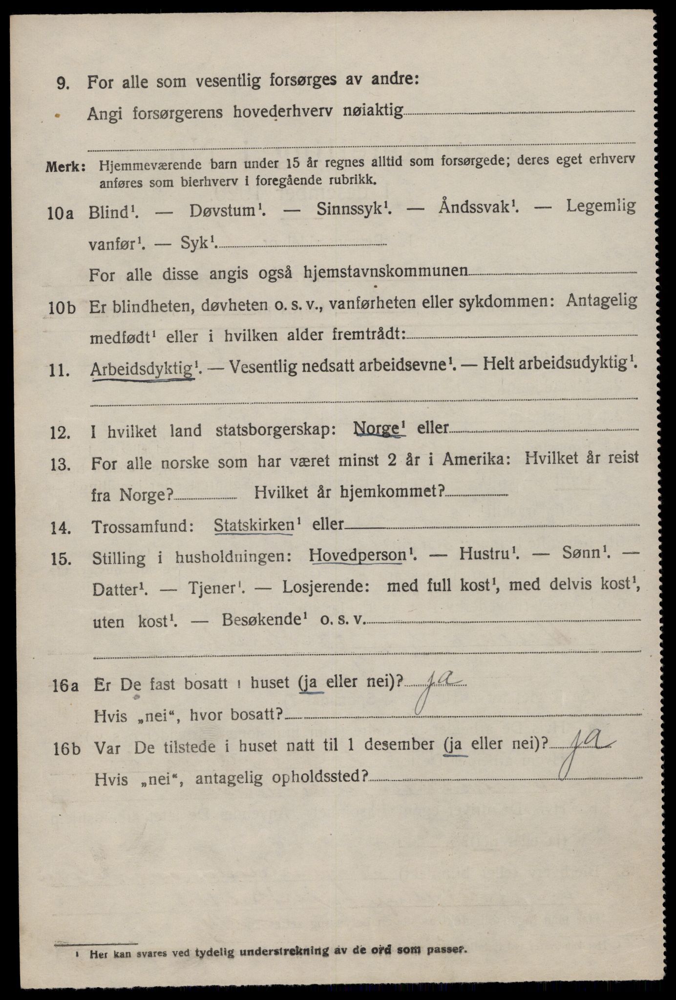 SAKO, 1920 census for Tinn, 1920, p. 5087