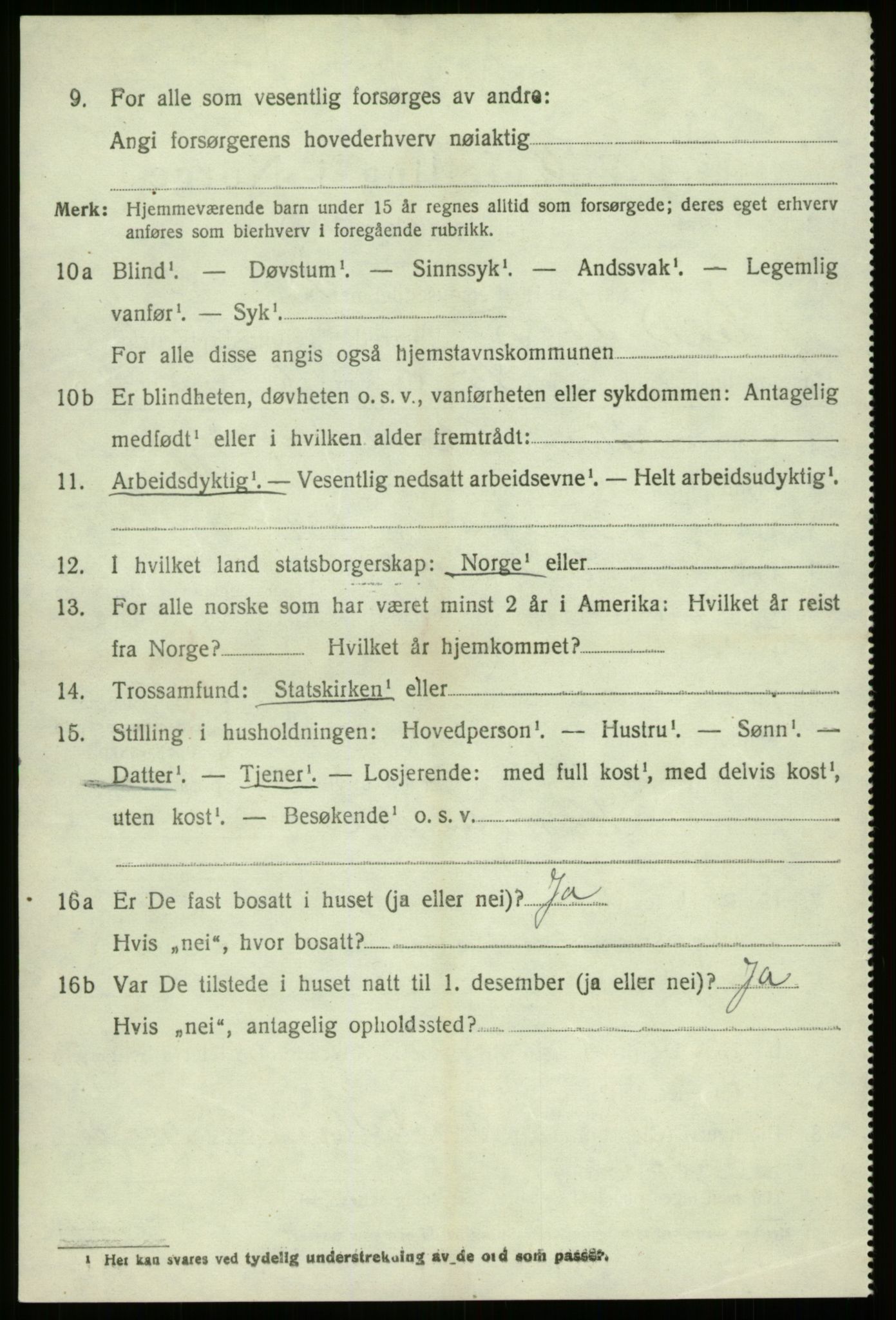 SAB, 1920 census for Eid, 1920, p. 3471