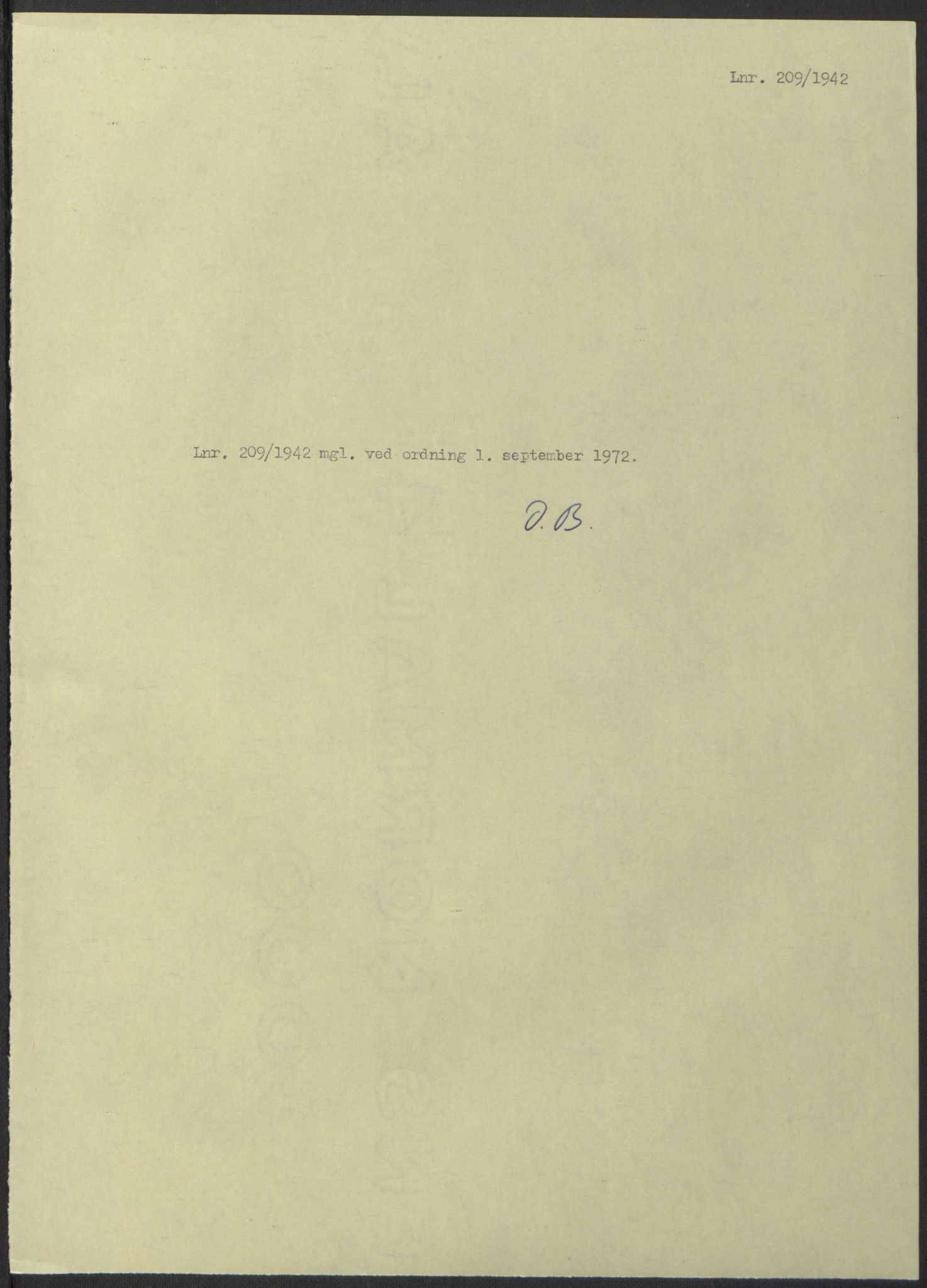 NS-administrasjonen 1940-1945 (Statsrådsekretariatet, de kommisariske statsråder mm), RA/S-4279/D/Db/L0098: Lover II, 1942, p. 461