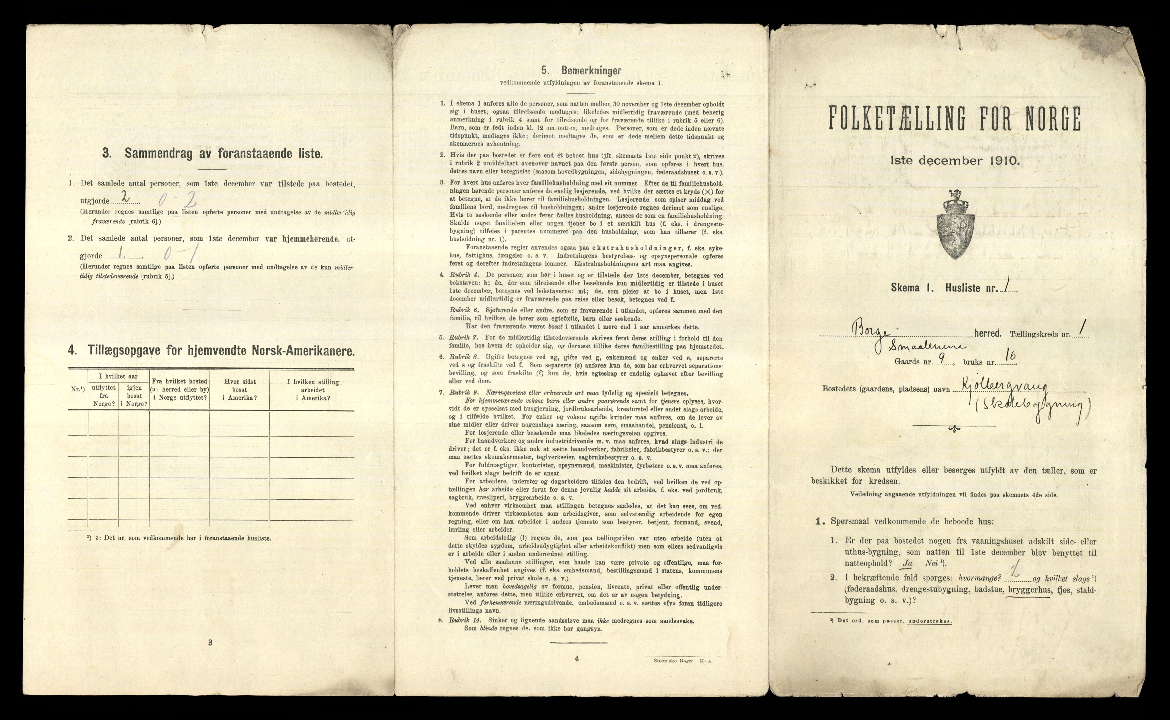 RA, 1910 census for Borge, 1910, p. 50