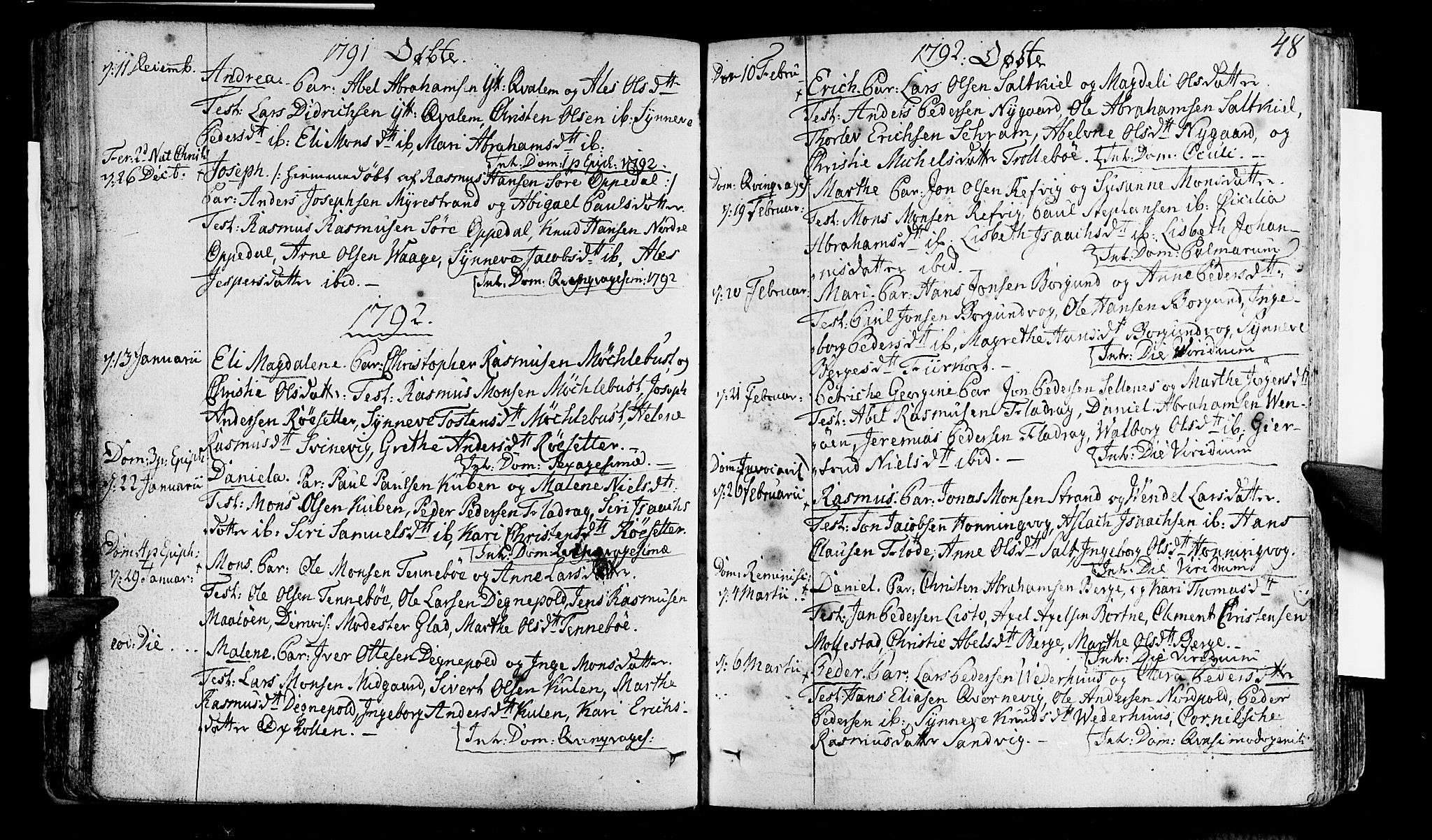 Selje sokneprestembete, AV/SAB-A-99938/H/Ha/Haa/Haaa: Parish register (official) no. A 6, 1782-1806, p. 48